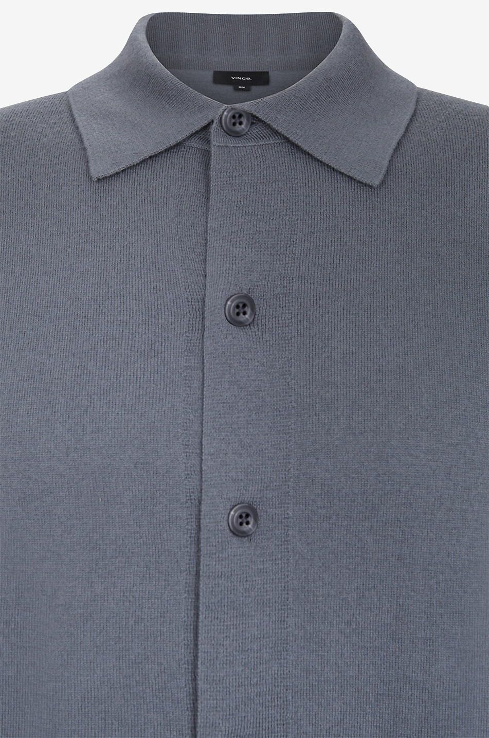 VINCE Chemise manches longues en laine mélangée Homme GRIS 3