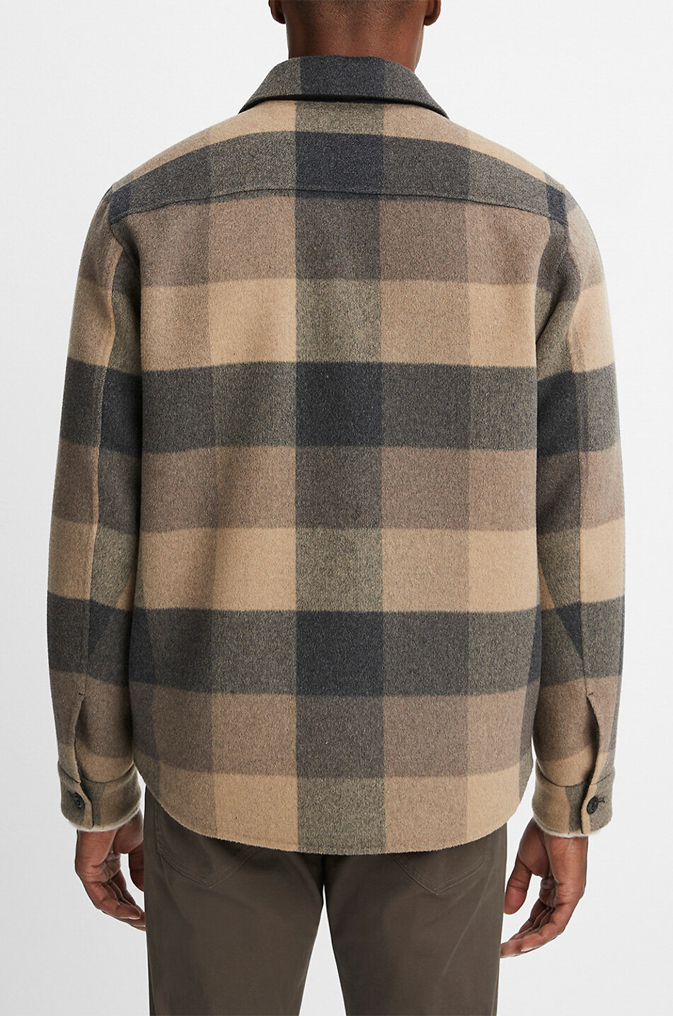 VINCE Langärmeliges Hemd Splitable Plaid Herren Farblos 4