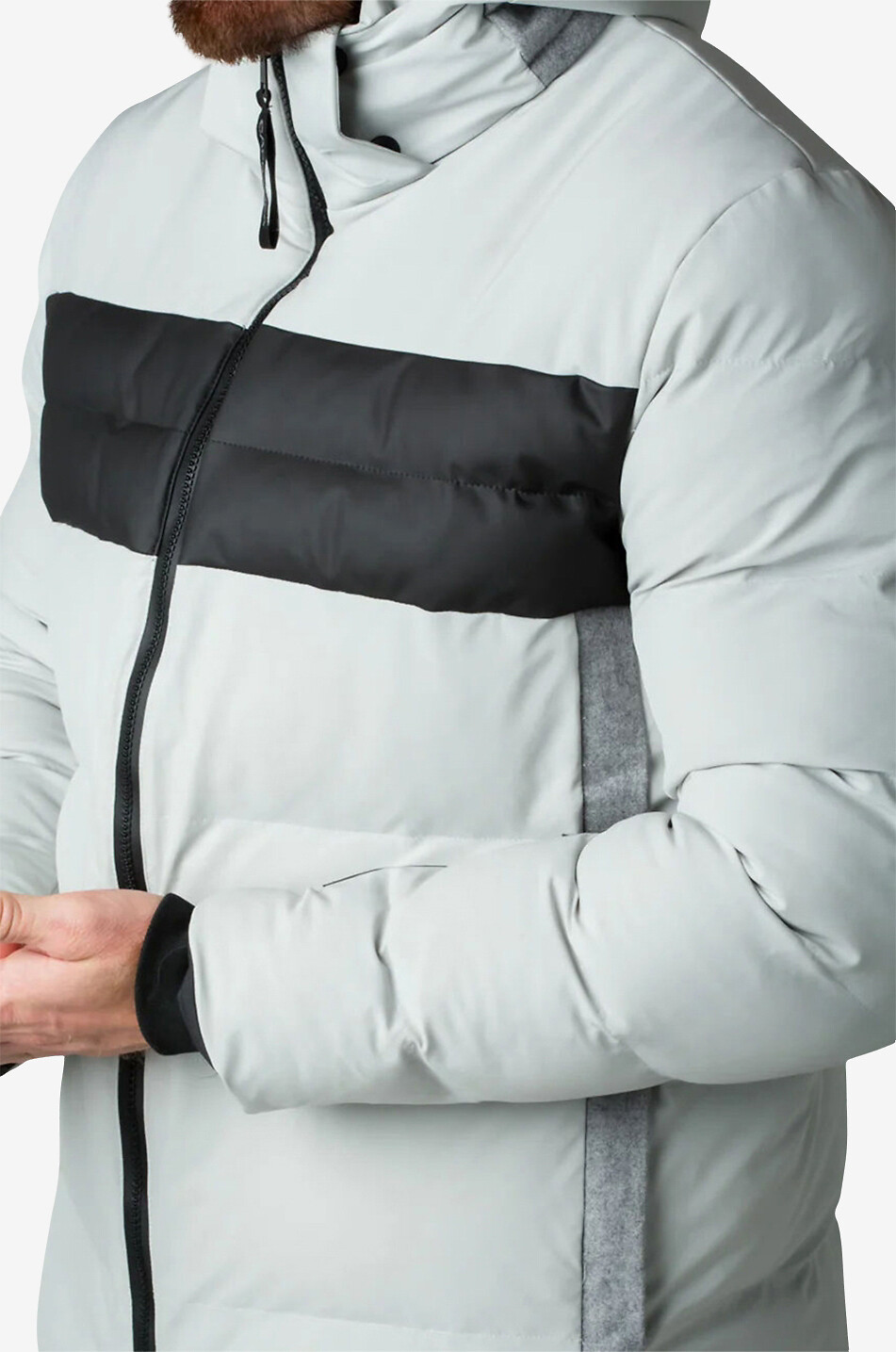 Generoso hooded ski jacket