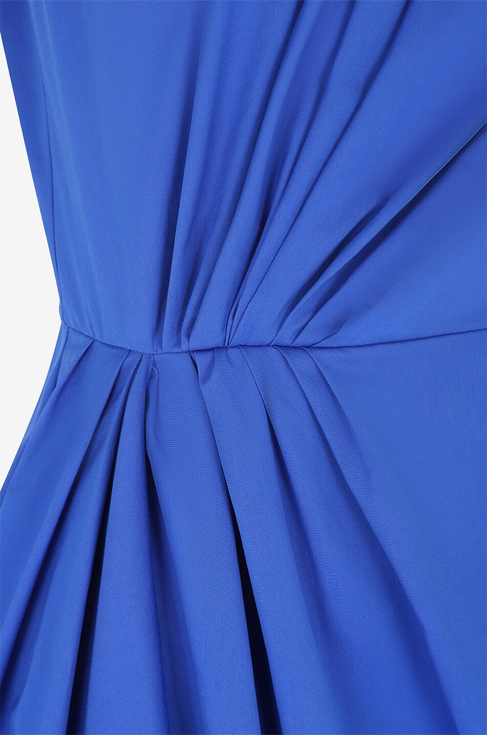 Drapiertes Midikleid aus Popeline