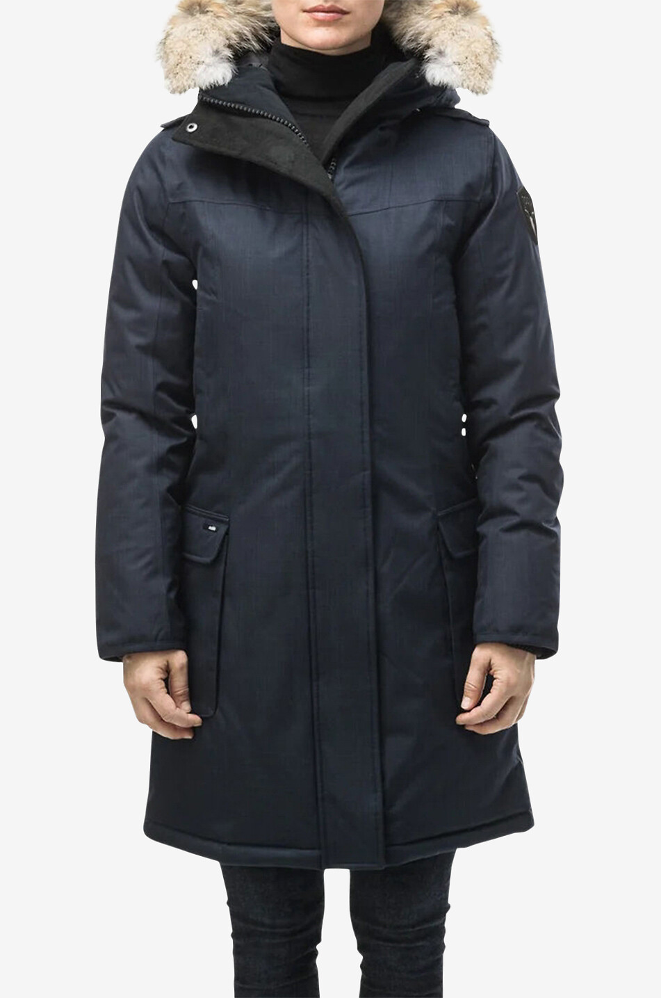 NOBIS Parka mit pelzbesetzter Kapuze Abby Damen DUNKELBLAU 1