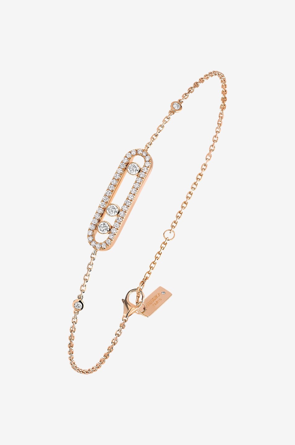 Armband aus Roségold und Diamanten Baby Move