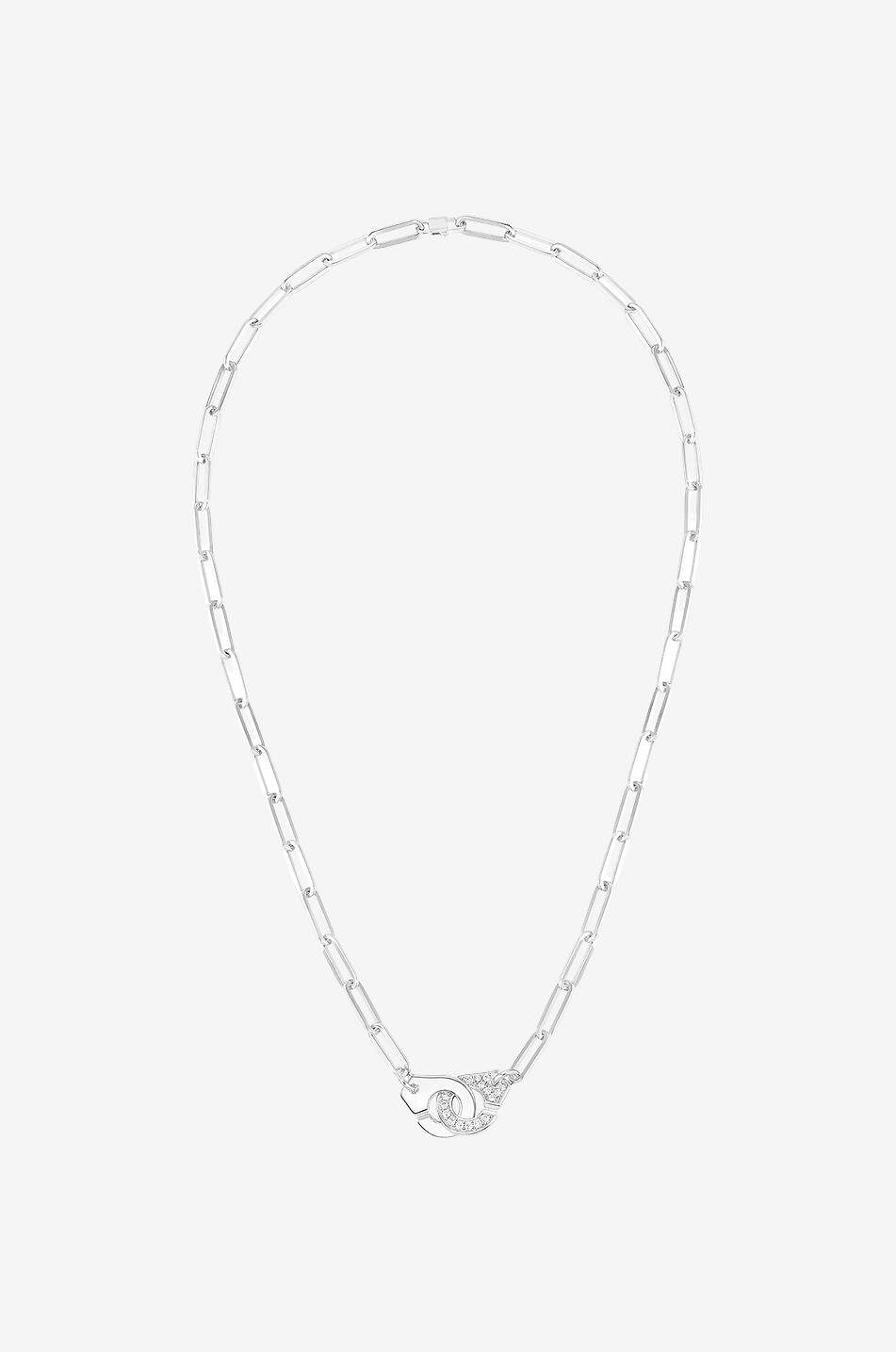 Collier en or blanc et diamants Menottes R12