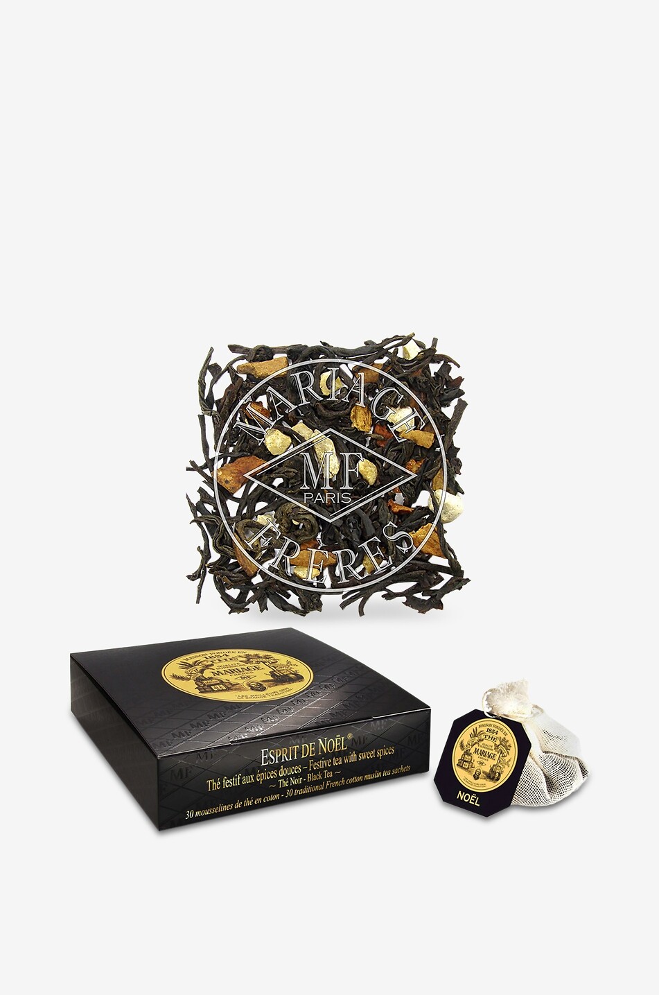 Mousselines de thé noir parfumé Noël