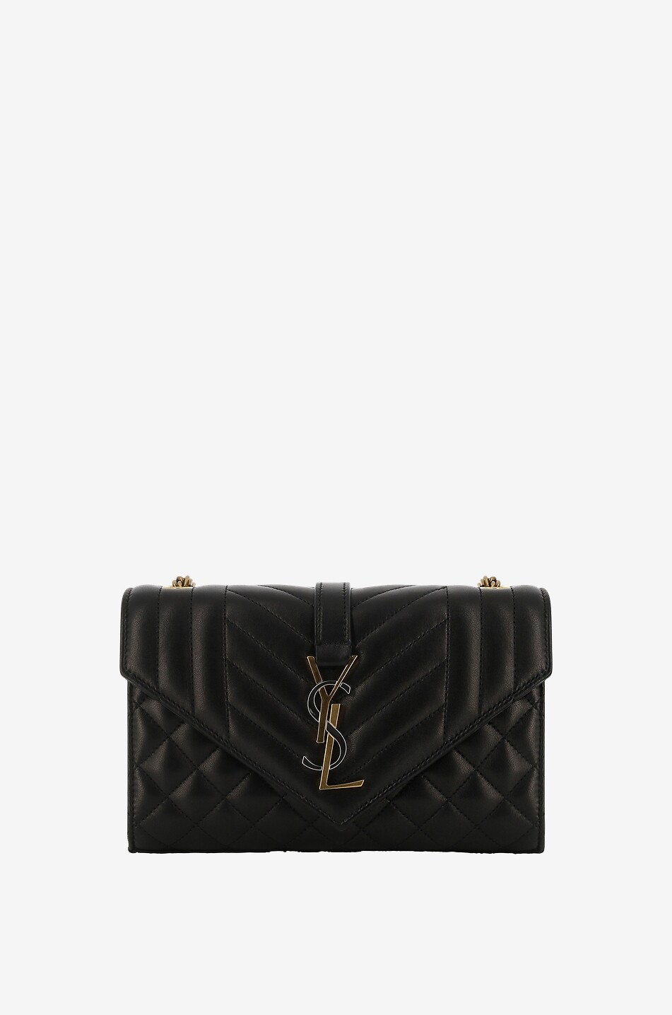 Envelope Small Mix Matelasse quilted nappa leather shoulder bag SAINT LAURENT PARIS Bongenie