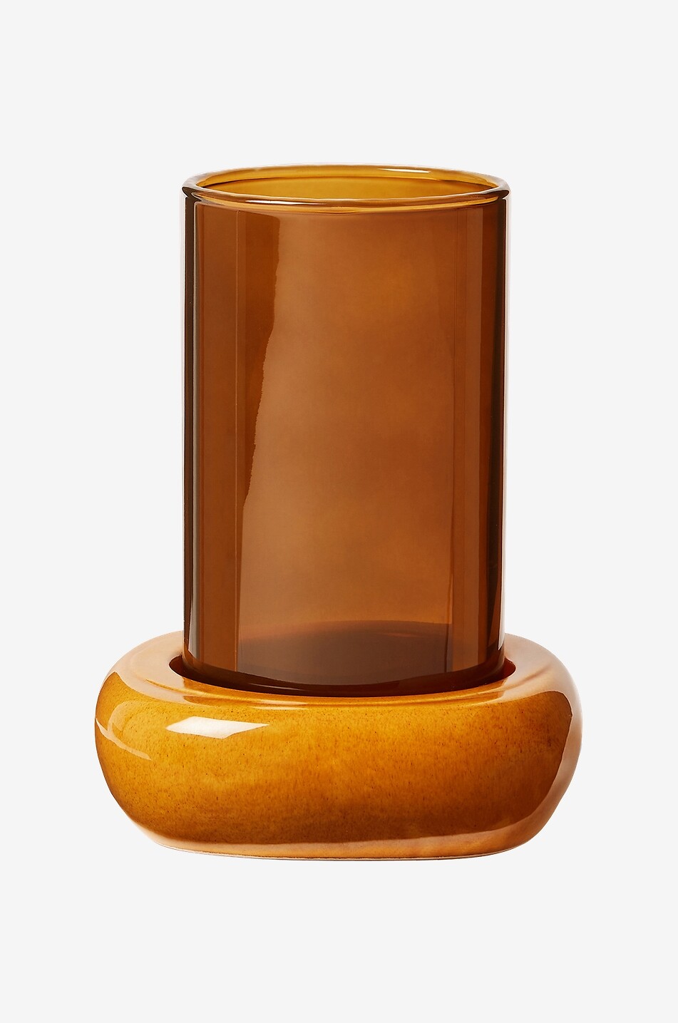 Photophore en verre et céramique Gemini