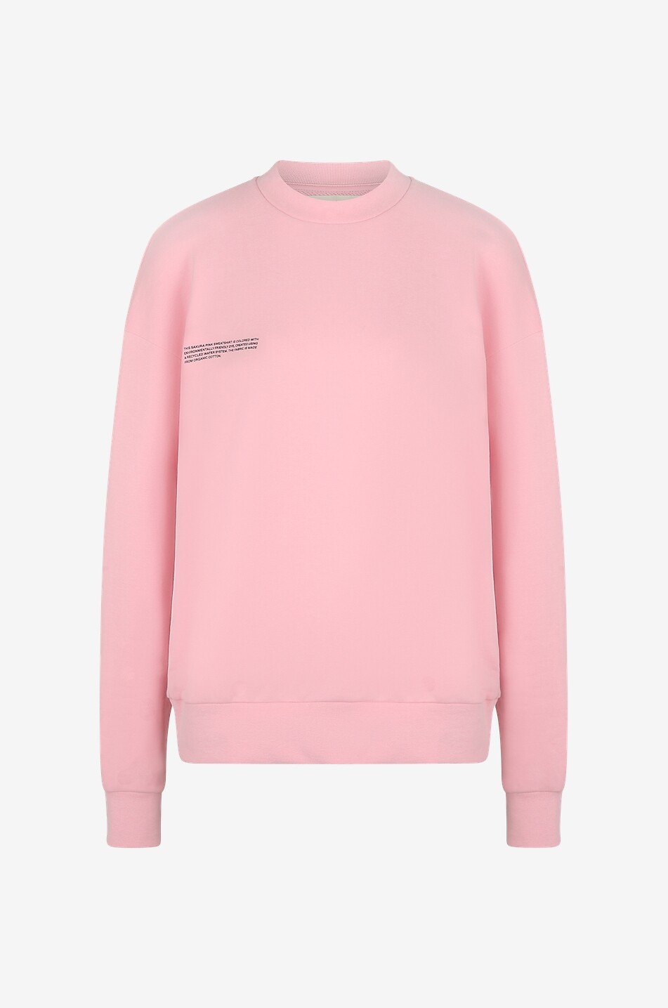 PANGAIA Sweat-shirt en coton bio à col rond 365 Midweight Femme ROSE 1