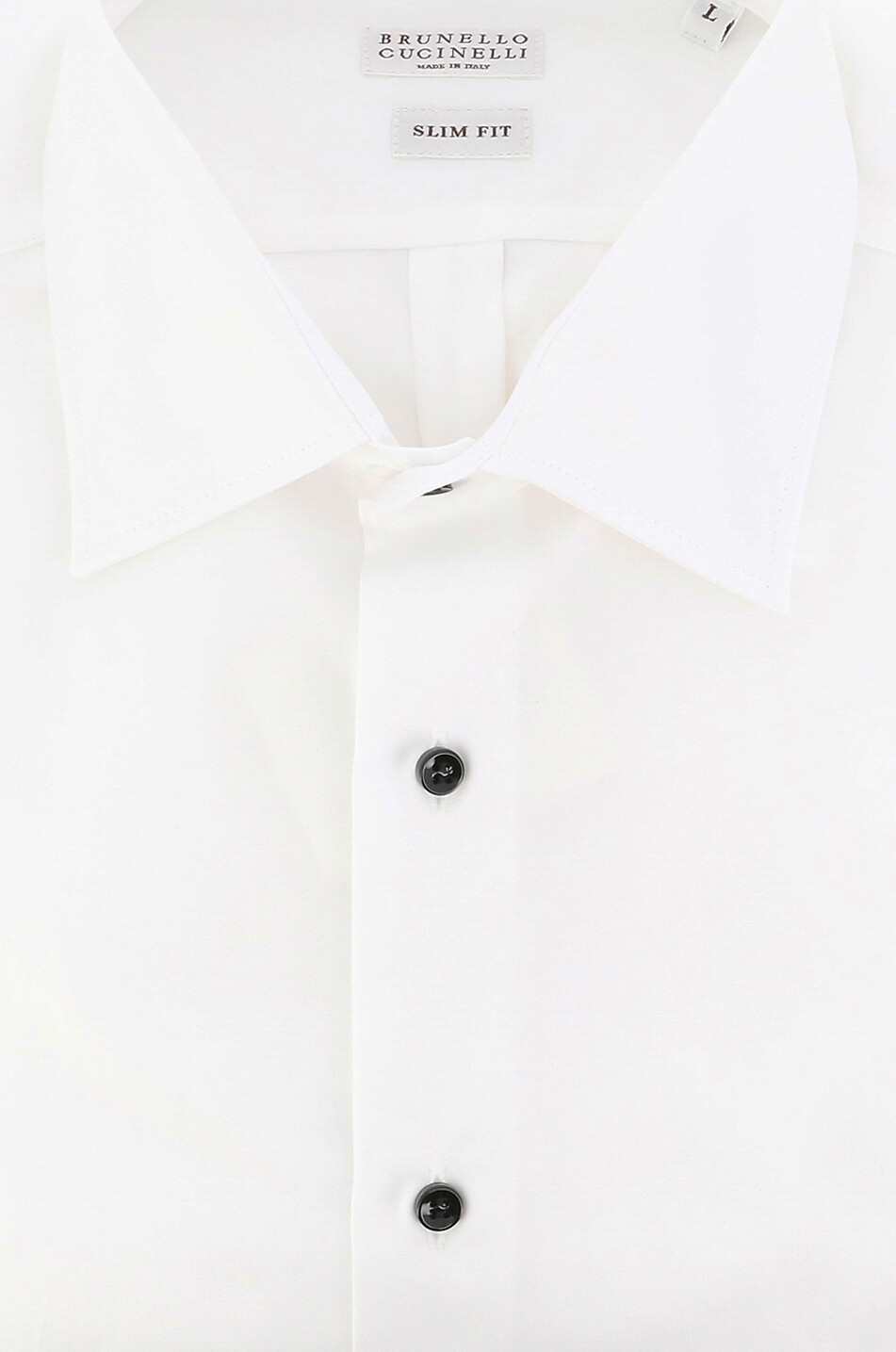 BRUNELLO CUCINELLI Sea Island cotton tuxedo shirt Men WHITE 2