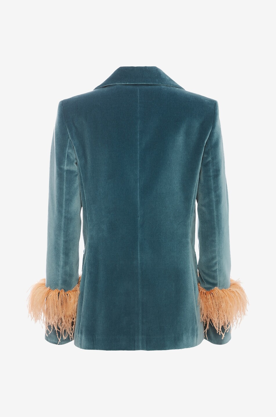 Blazer en velours et plumes Keaton