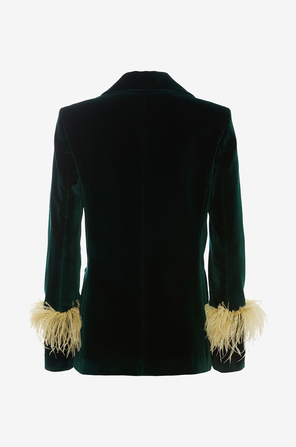 Blazer en velours et plumes Keaton