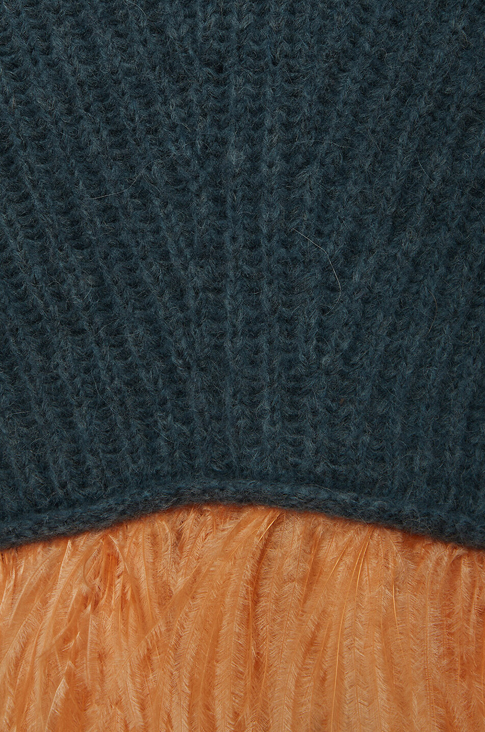 LA DOUBLEJ Pullover aus Wolle und Federn High Kick Damen BLAU 3