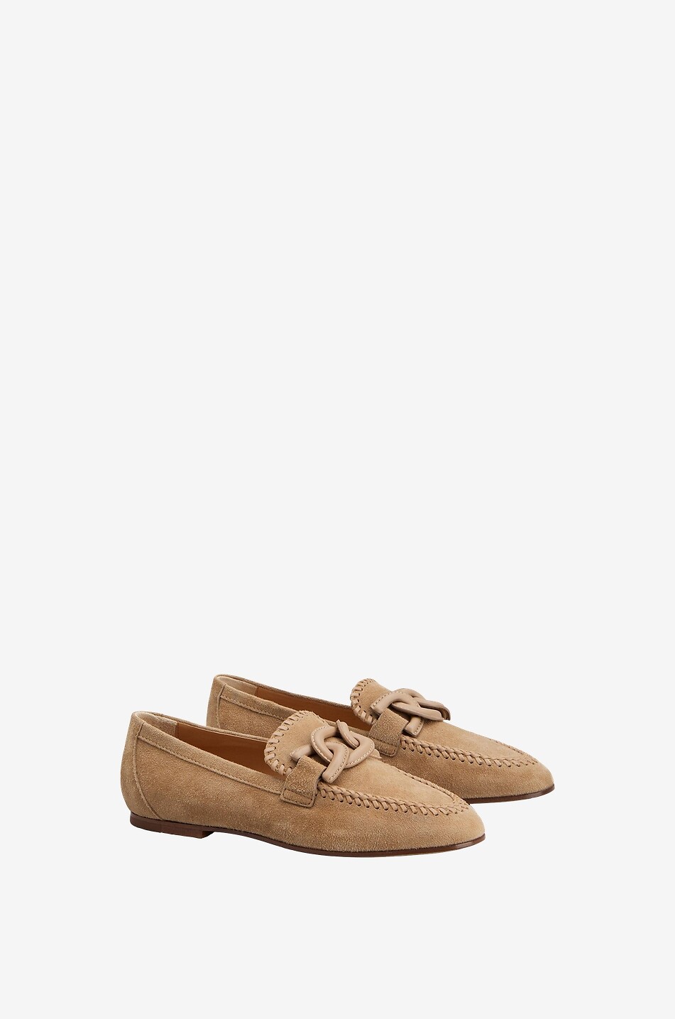 Mocassins en daim et cuir lisse Kate