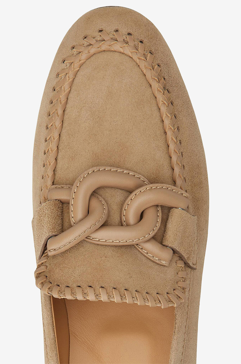 Mocassins en daim et cuir lisse Kate