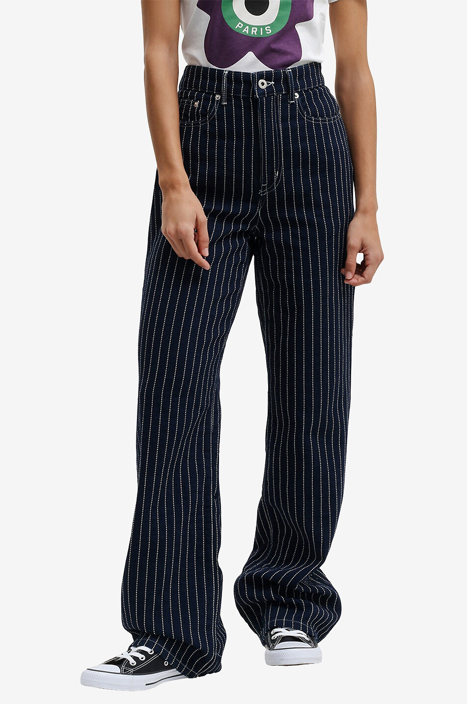 KENZO Ayame wide-leg jeans Women DARK BLUE 3