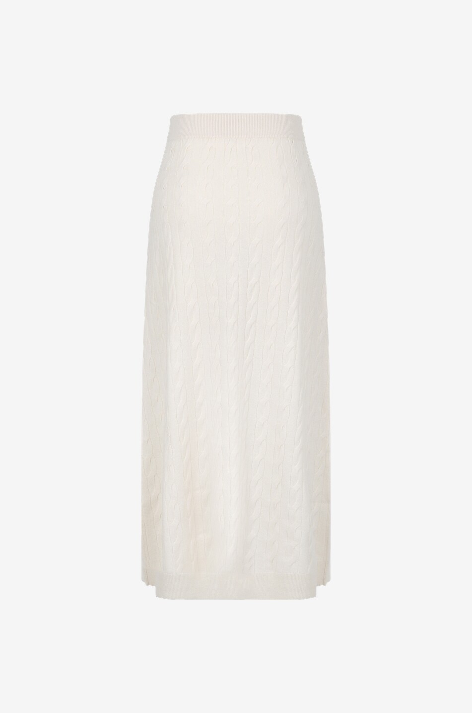 LISA YANG Marnie cashmere maxi skirt Women EGGSHELL 2