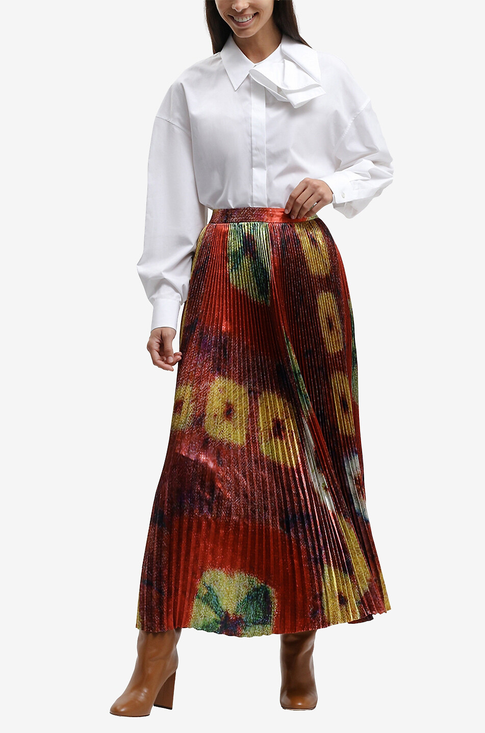 ULLA JOHNSON Jupe midi Rami Femme MULTICOLORE 6