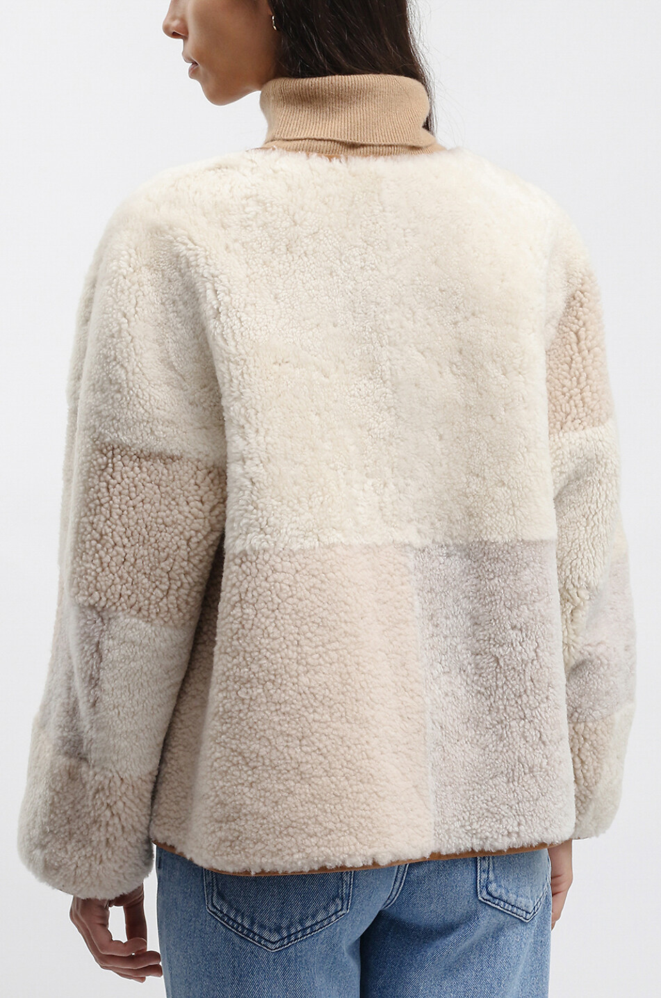 SOEUR Woori short patchwork reversible jacket Women BEIGE 5