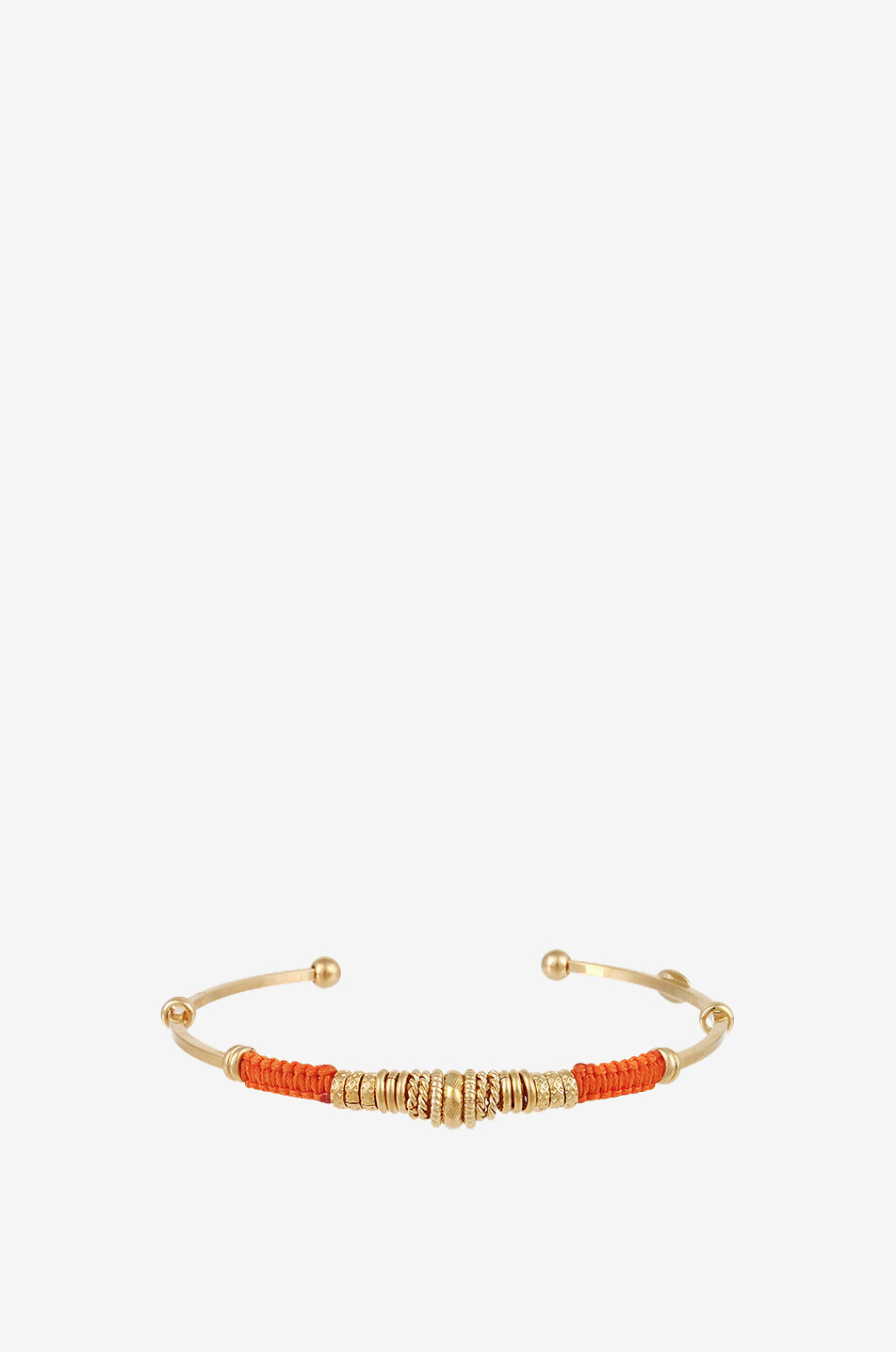 Zizanie 2 ring and thread adorned bangle