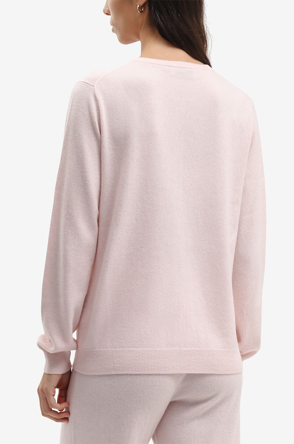 BONGENIE Feinstrick-Cardigan aus Kaschmir mit Rundhals Damen ROSA 4