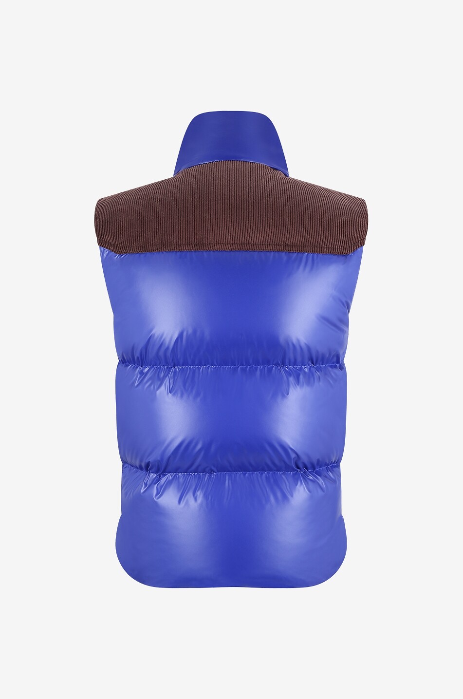 MONCLER Steppweste aus Nylon und Cord Ardeche Herren BLAU 2