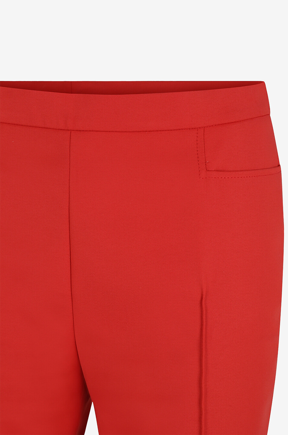 AKRIS PUNTO Franca cotton blend cigarette trousers Women RED 3