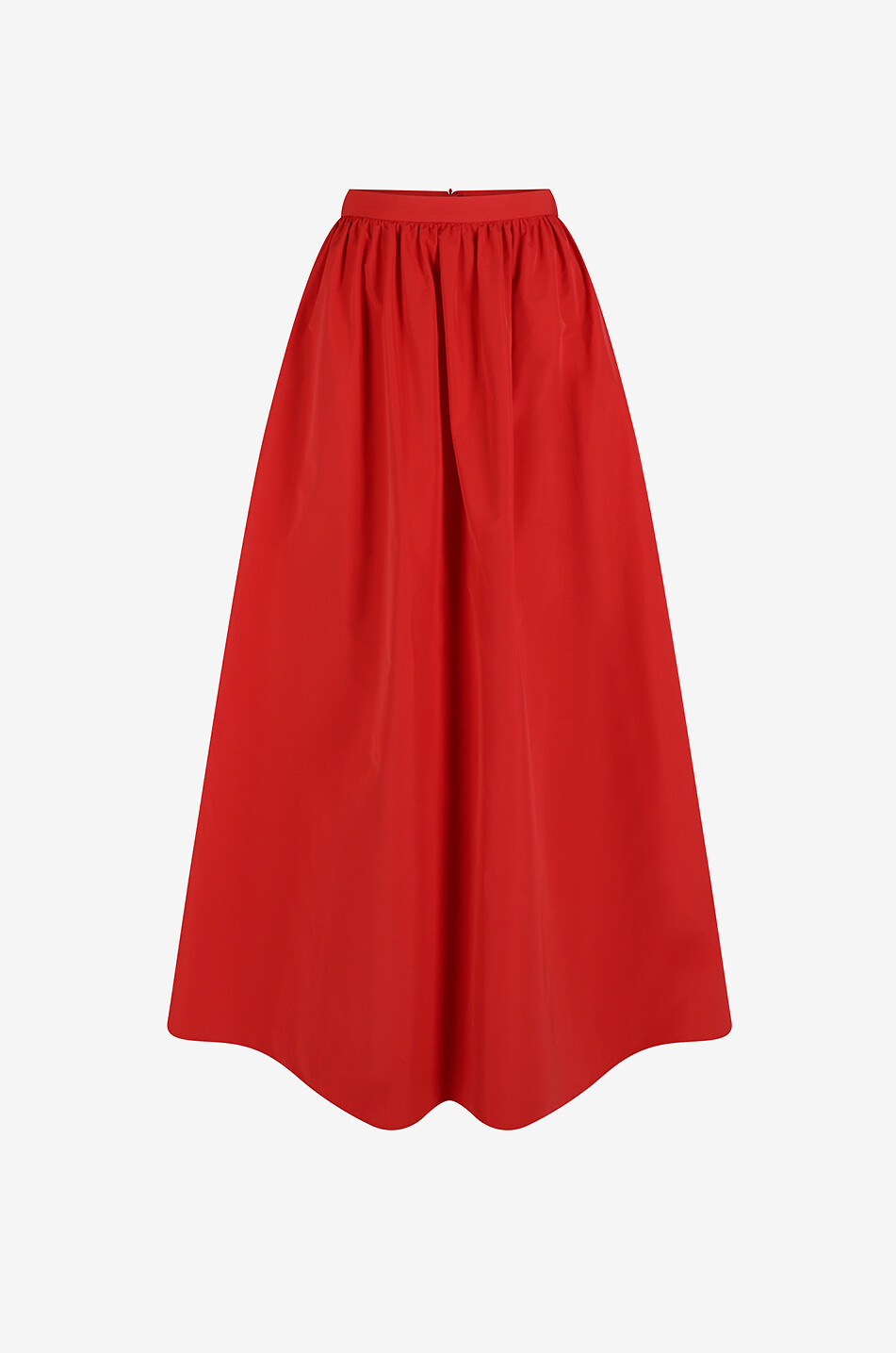Jupe évasée longue en taffetas