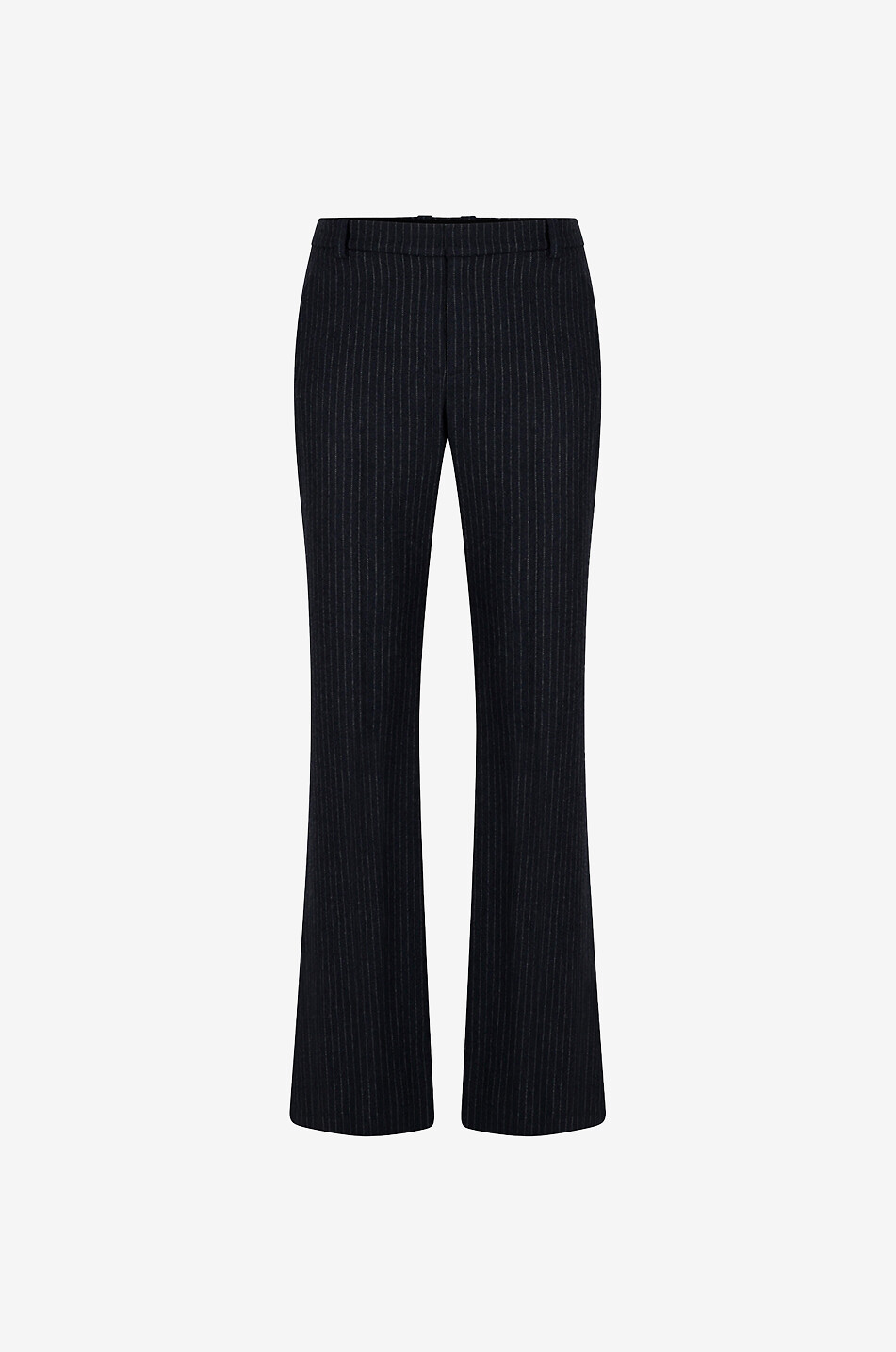 Hose mit ausgestelltem Bein aus Wolle und Viskose