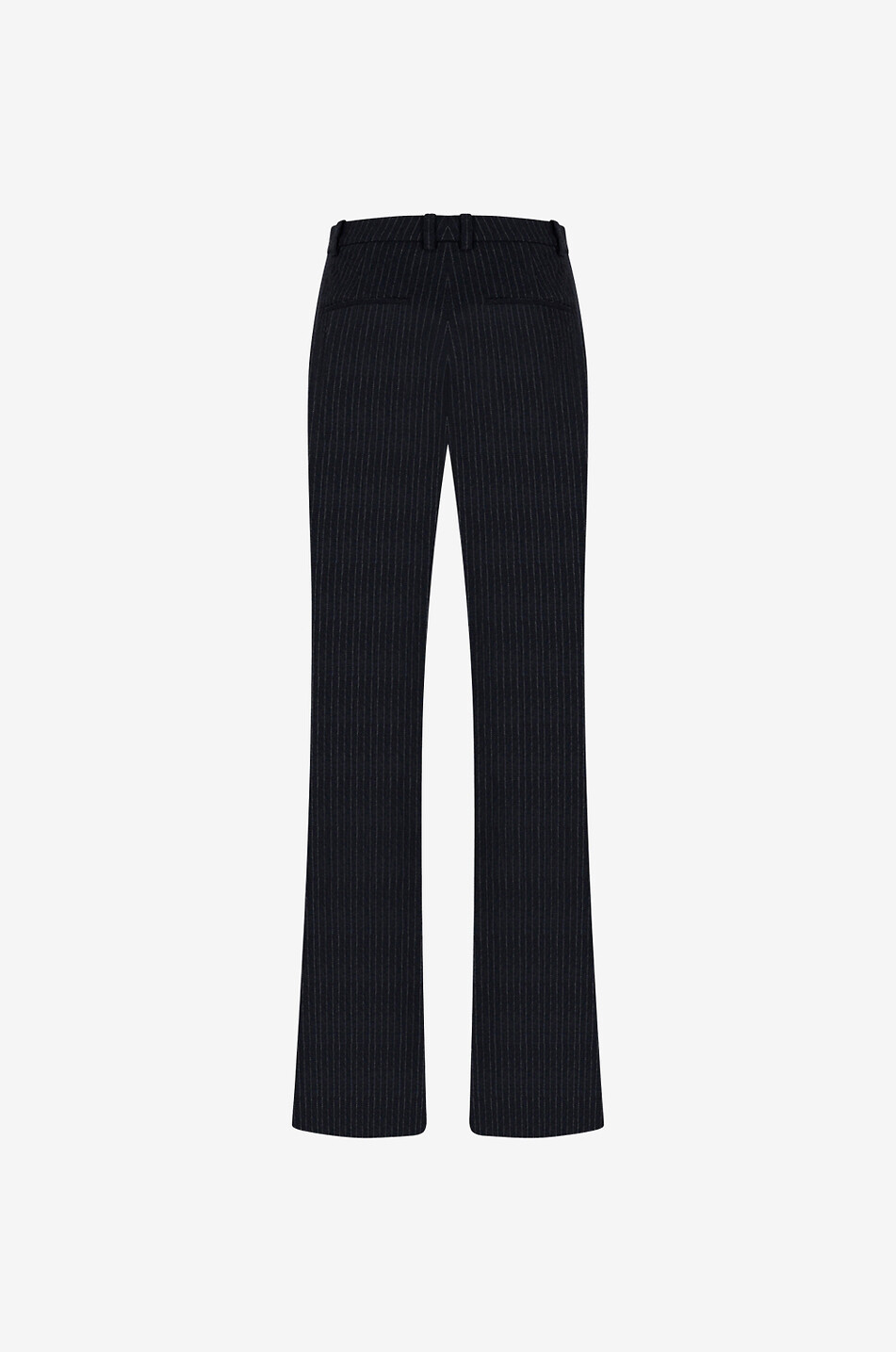 VINCE Hose mit ausgestelltem Bein aus Wolle und Viskose Damen DUNKELBLAU 2