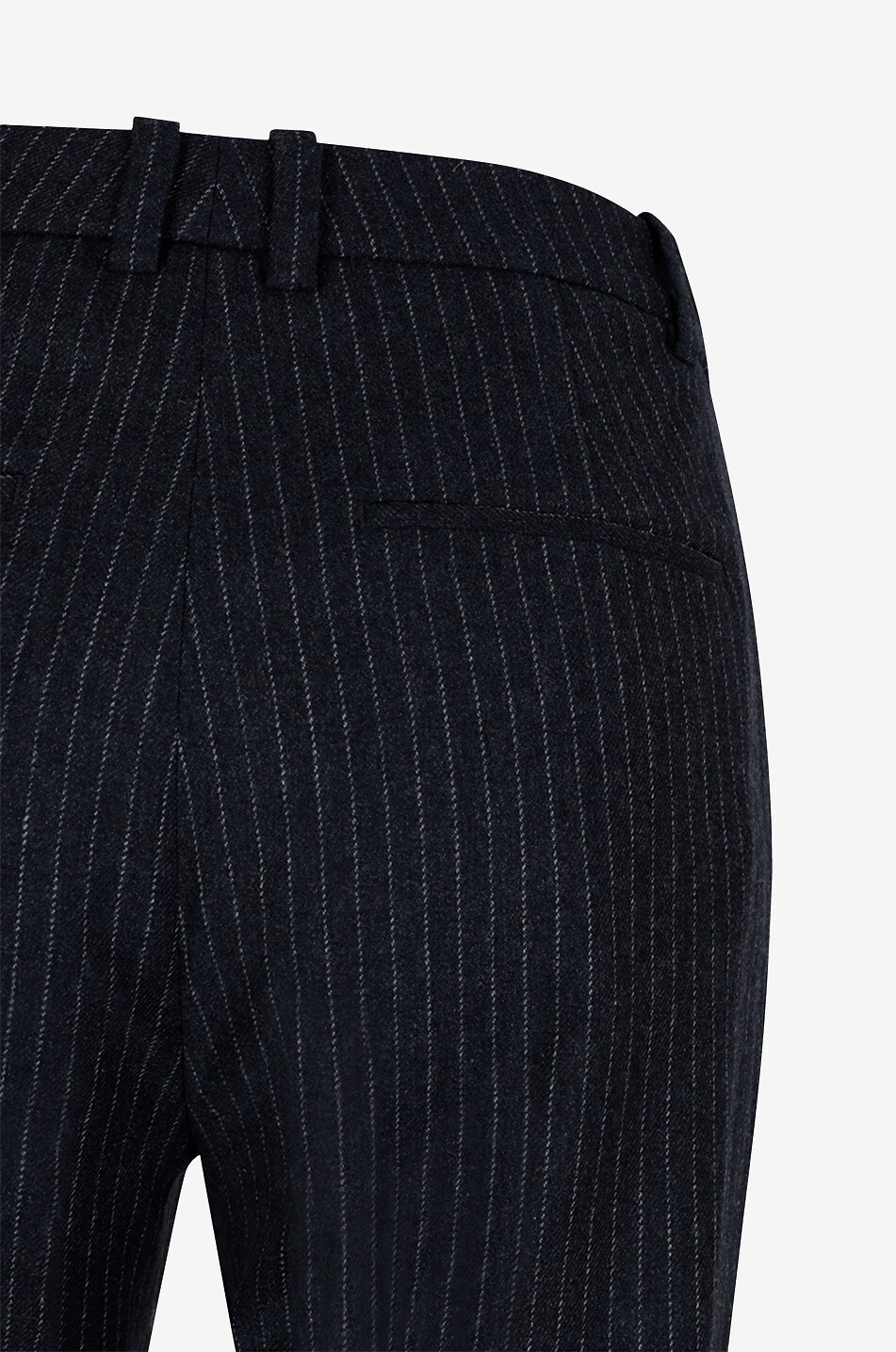 VINCE Hose mit ausgestelltem Bein aus Wolle und Viskose Damen DUNKELBLAU 3