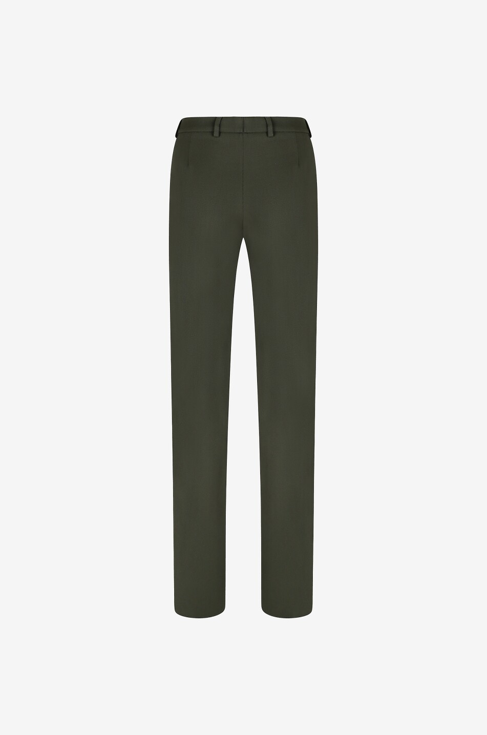 AKRIS PUNTO Mikko wool gabardine slim fit trousers Women DARK GREEN 2