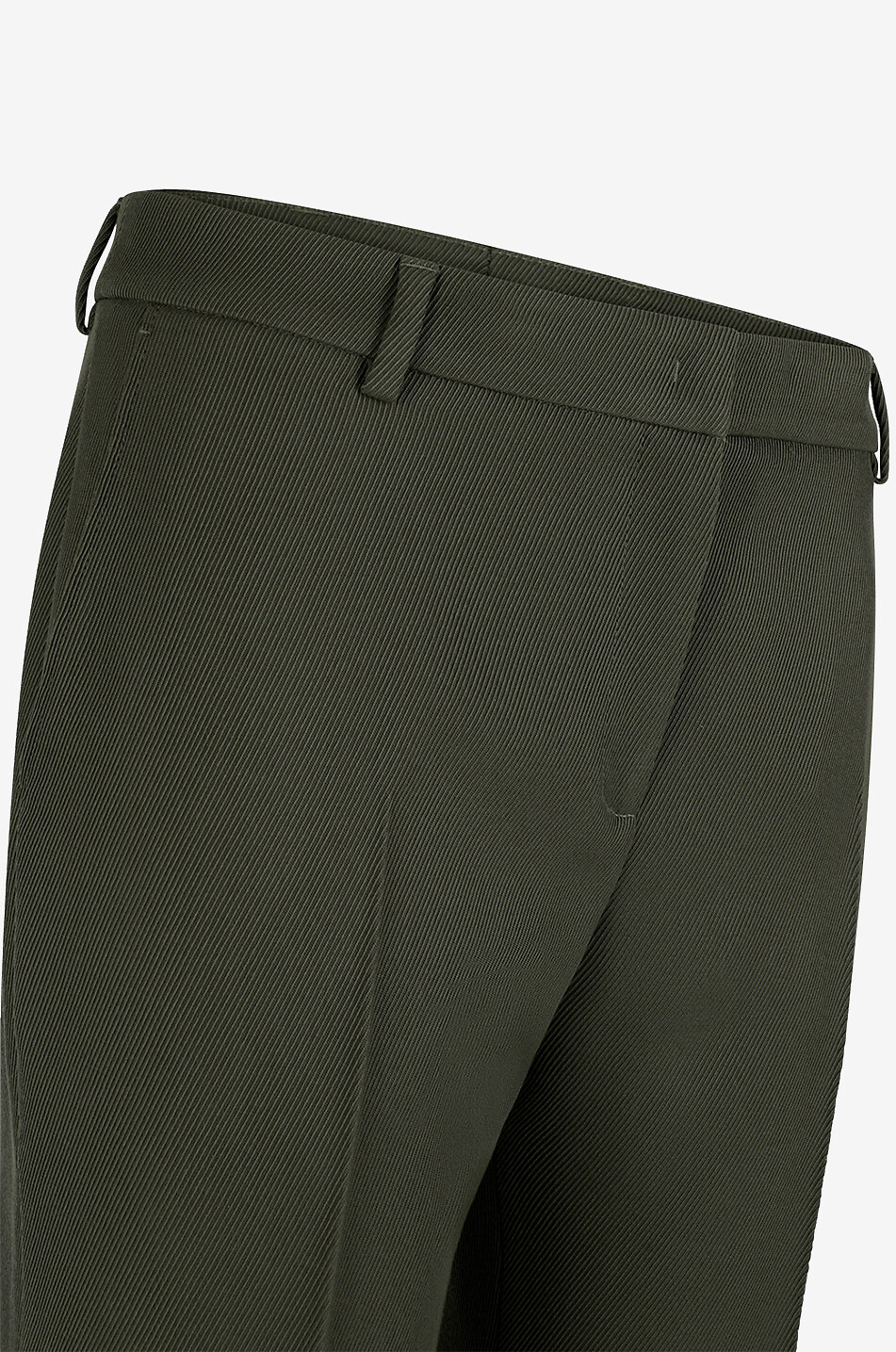 AKRIS PUNTO Mikko wool gabardine slim fit trousers Women DARK GREEN 3