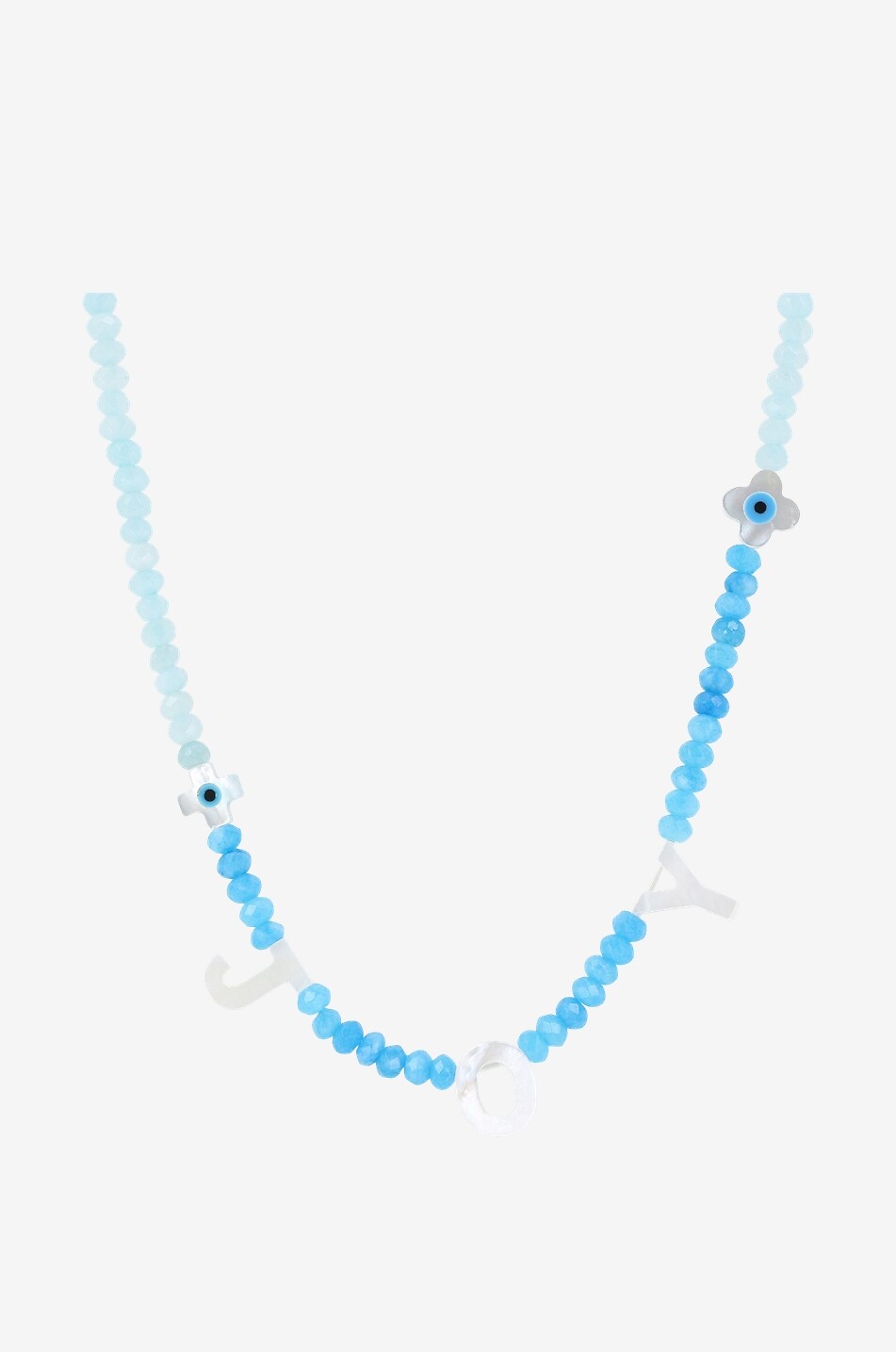 Words children's stone bead necklace