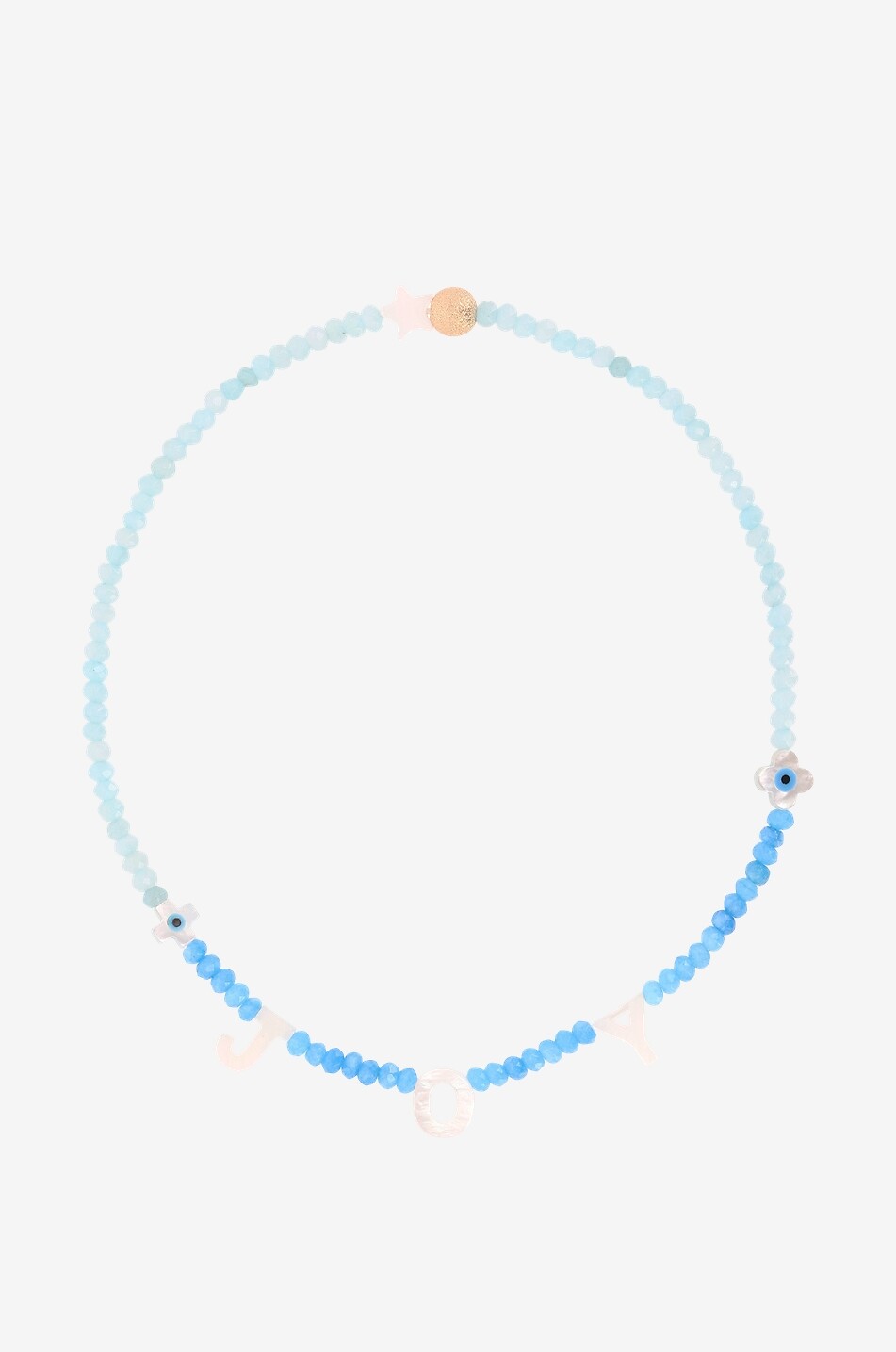 Words children's stone bead necklace