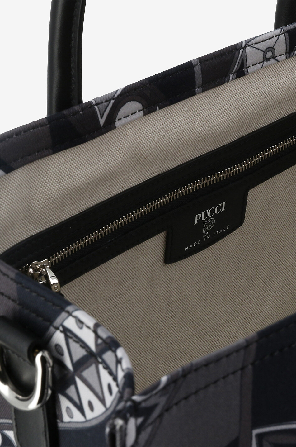 Piazzetta printed fabric tote bag