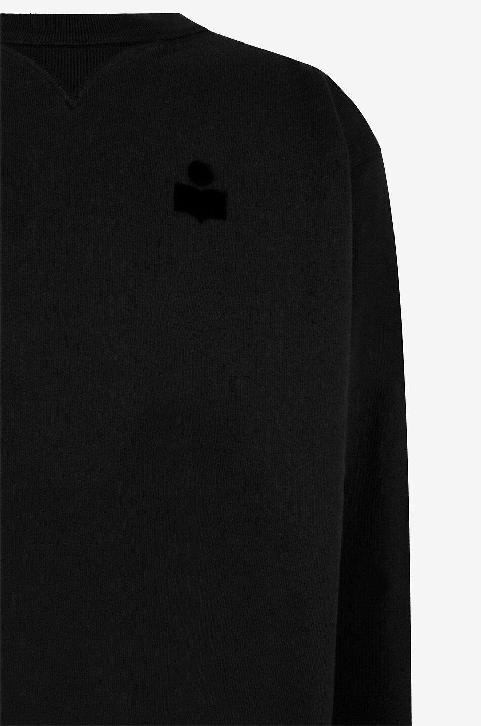 Rundhals-Sweatshirt mit Flock-Logo Mike