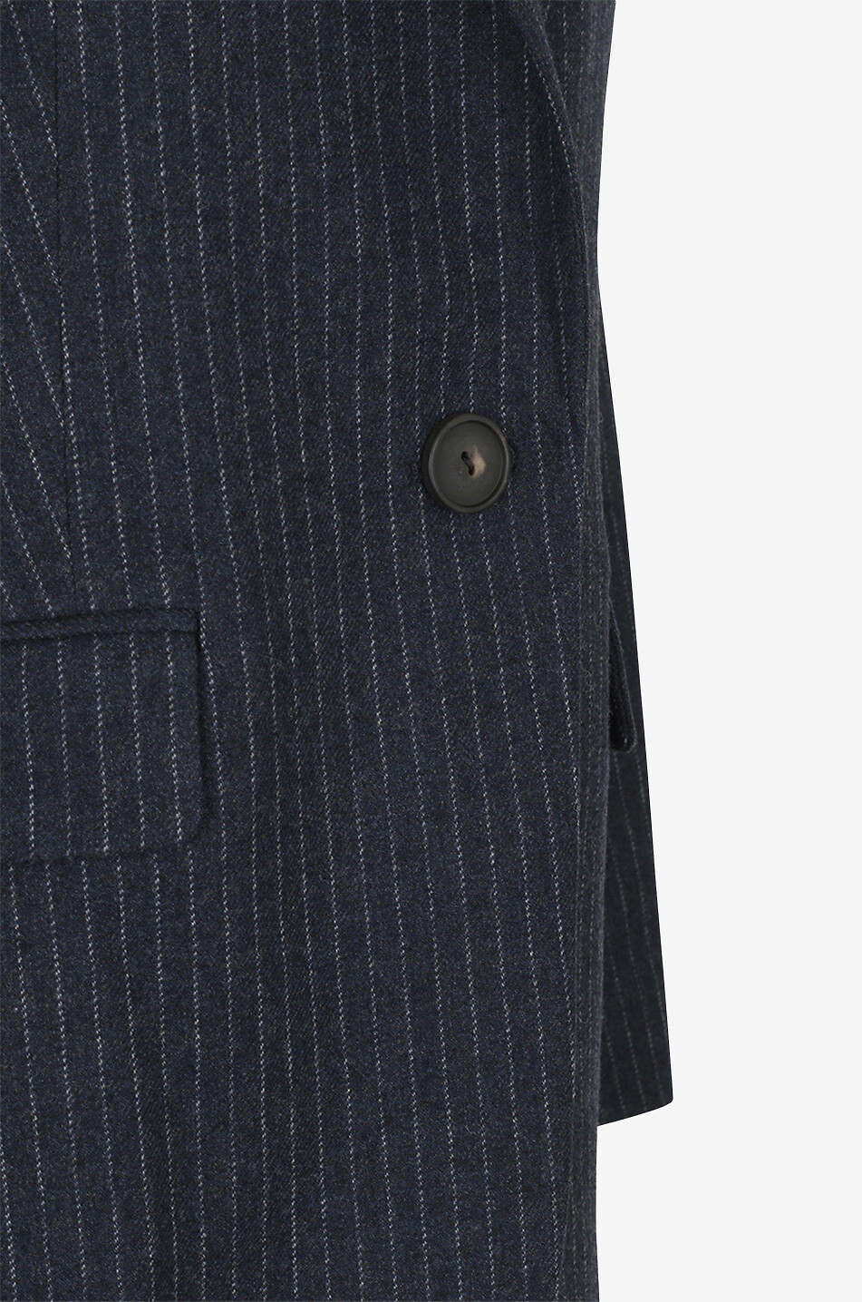 VINCE Blazer milleraie en laine mélangée oversize Femme BLEU FONCE 3