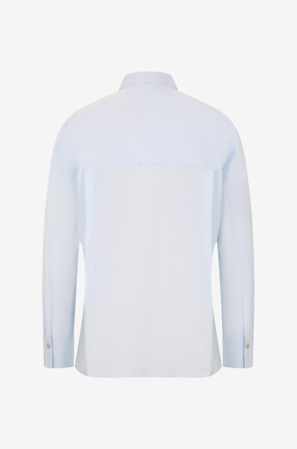 VINCE Langärmelige Bluse aus Baumwolle Damen HELLBLAU 2
