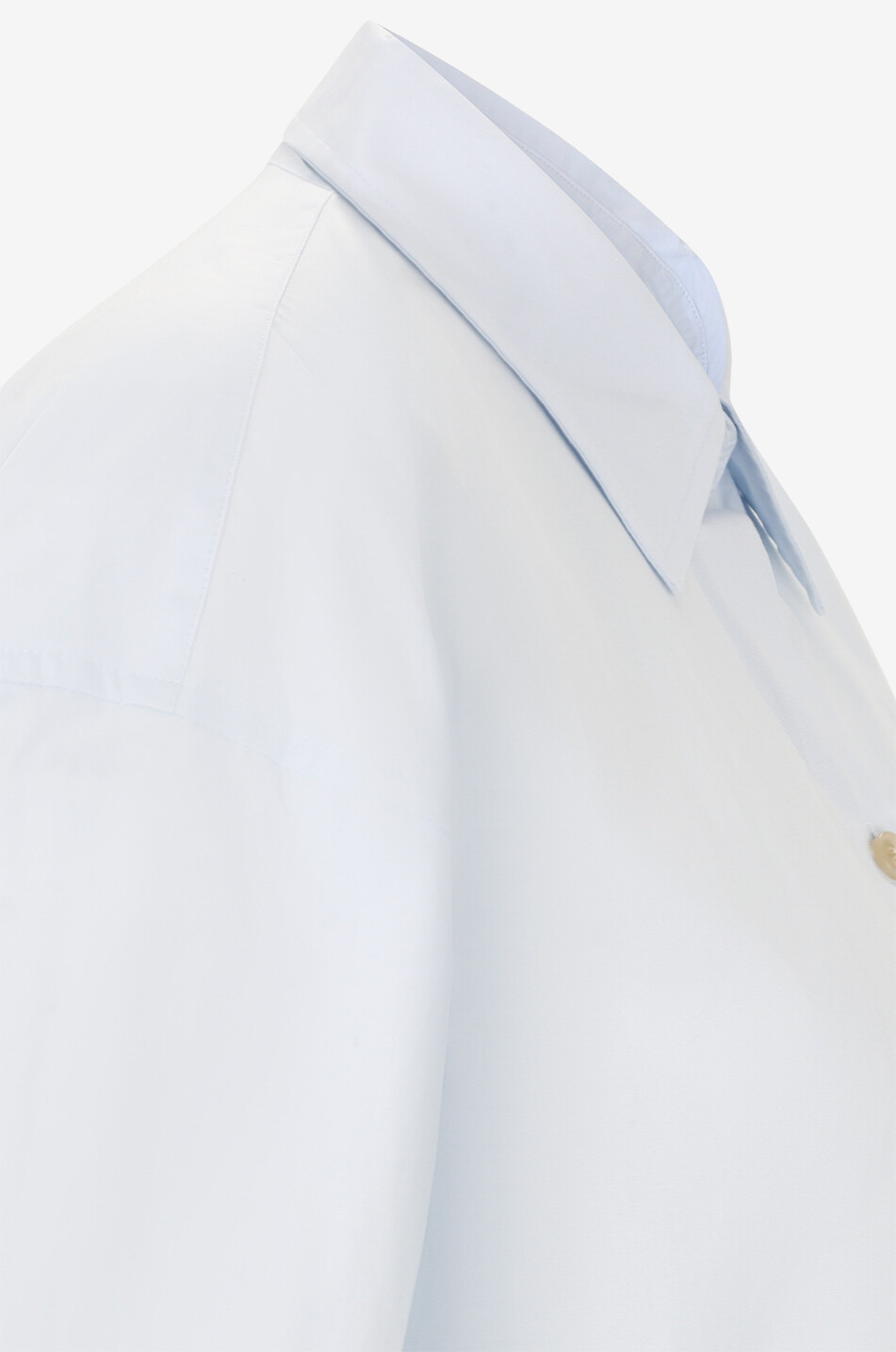 VINCE Langärmelige Bluse aus Baumwolle Damen HELLBLAU 3