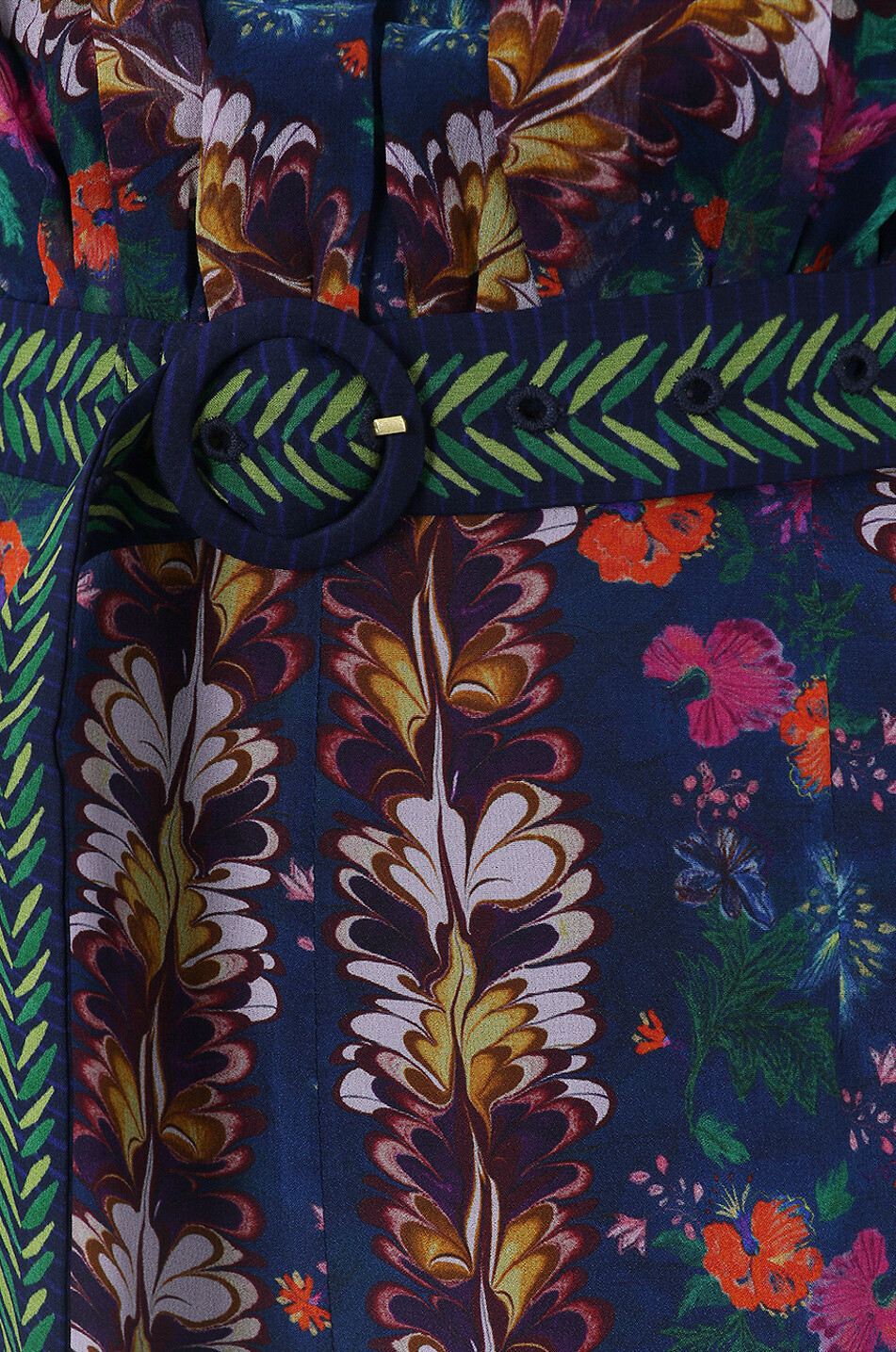 SALONI Geblümter Seiden-Overall Nara Flori Stripe Damen BUNT 3