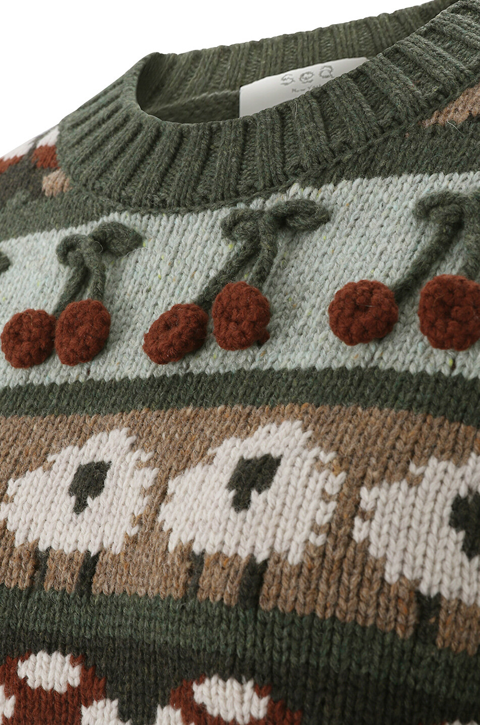 Bestickter Jacquard-Pullover Molly