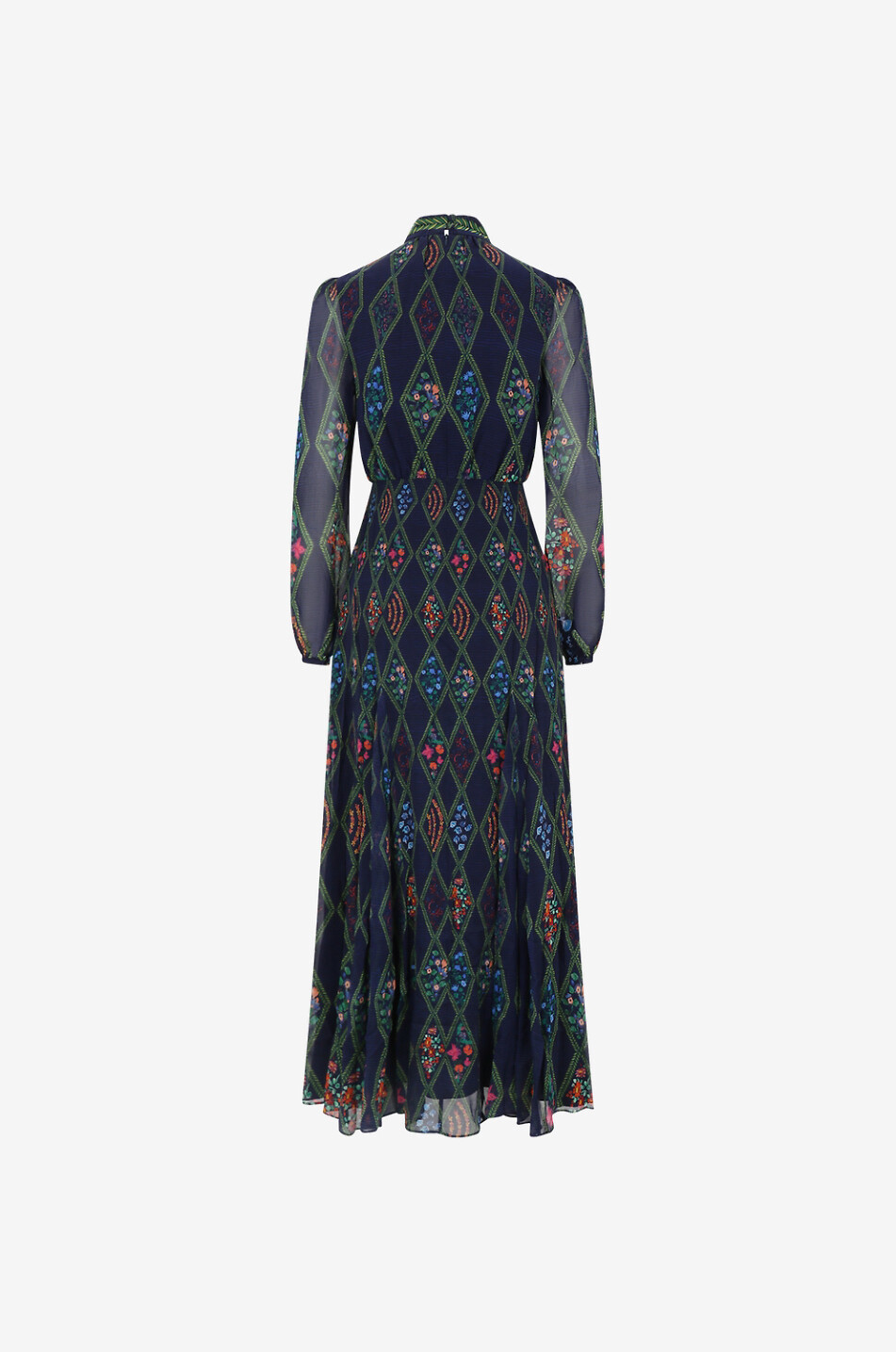 Robe longue brodée Jacqui B