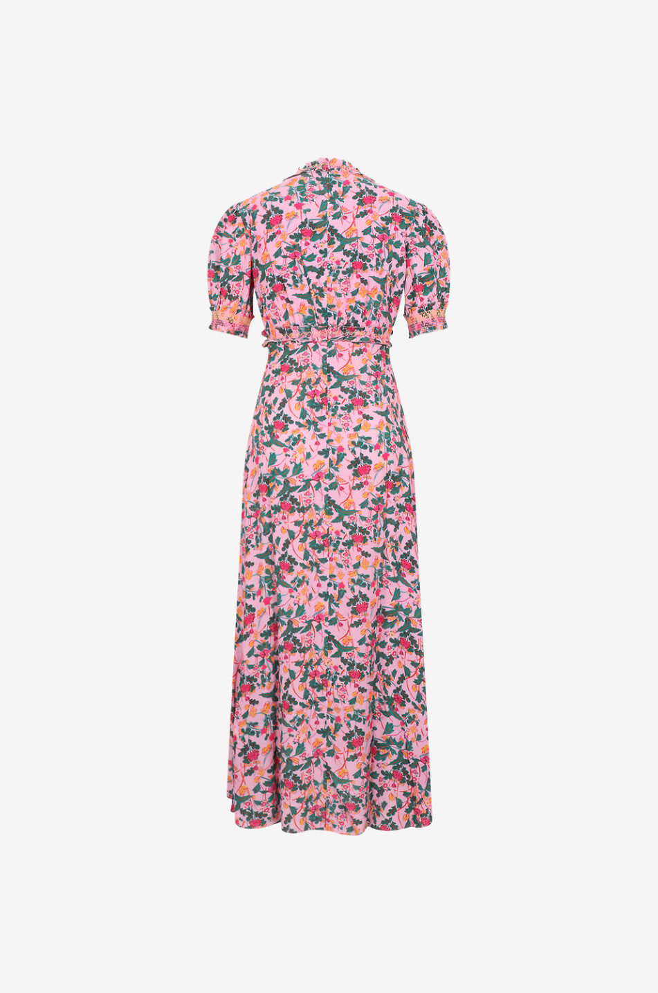SALONI Langes geblümtes Crêpe-Kleid Lea Smock Damen BUNT 2