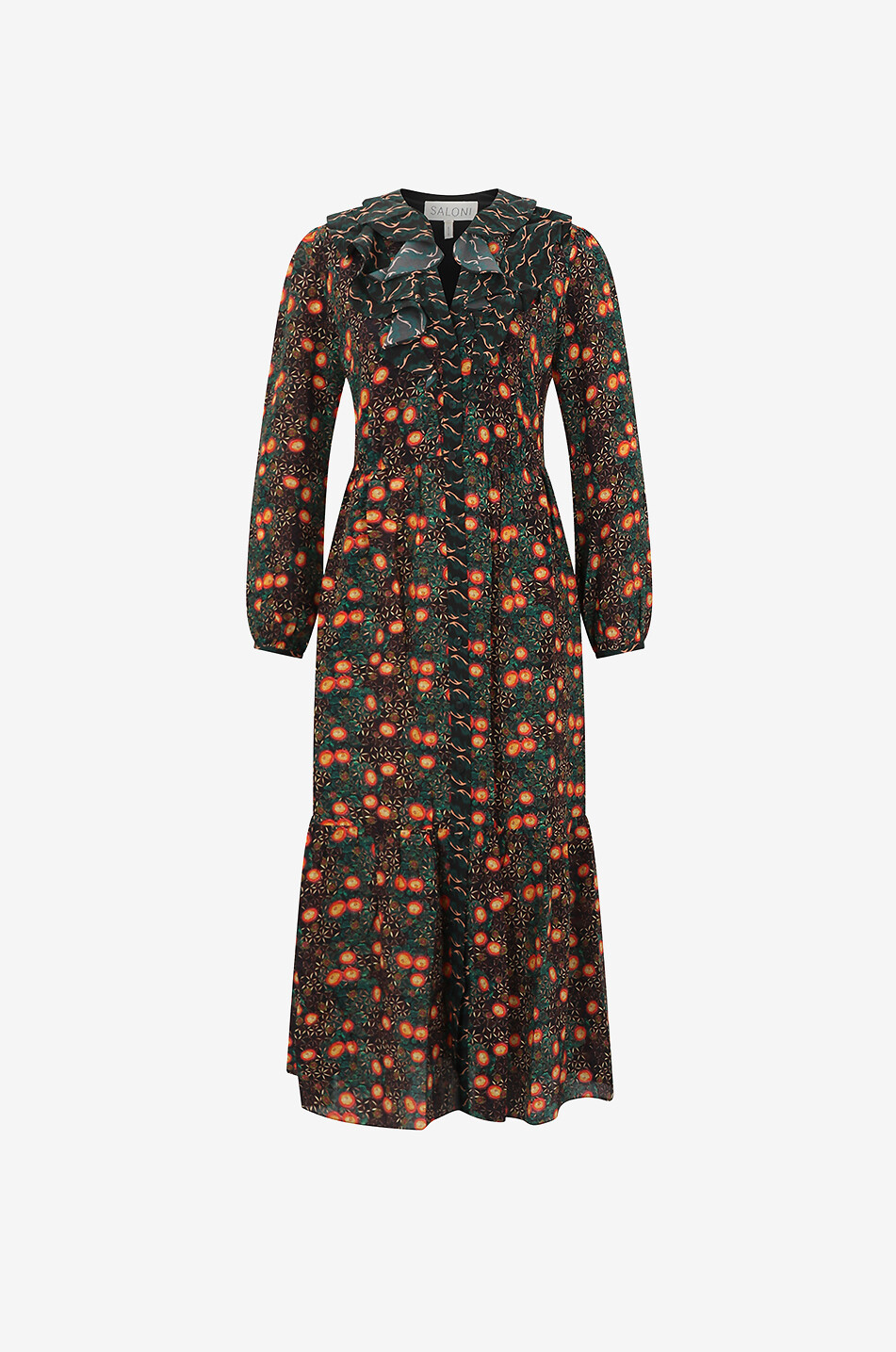 Midikleid aus geblümter Seide Ginny B