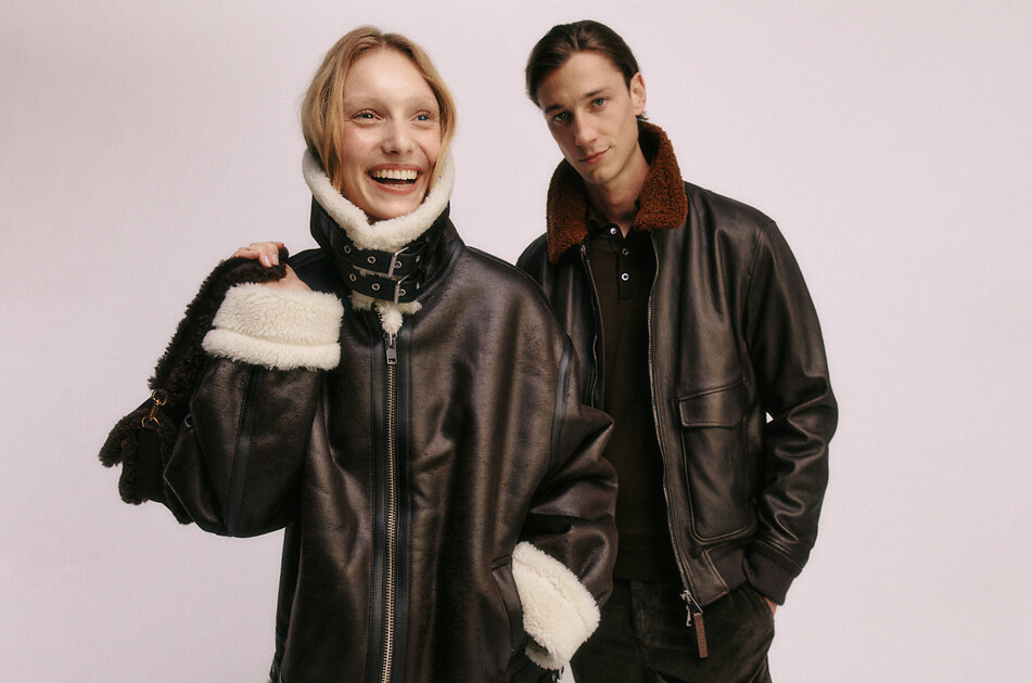 RUFFO Gregory short leather jacket Men DARK BROWN 3