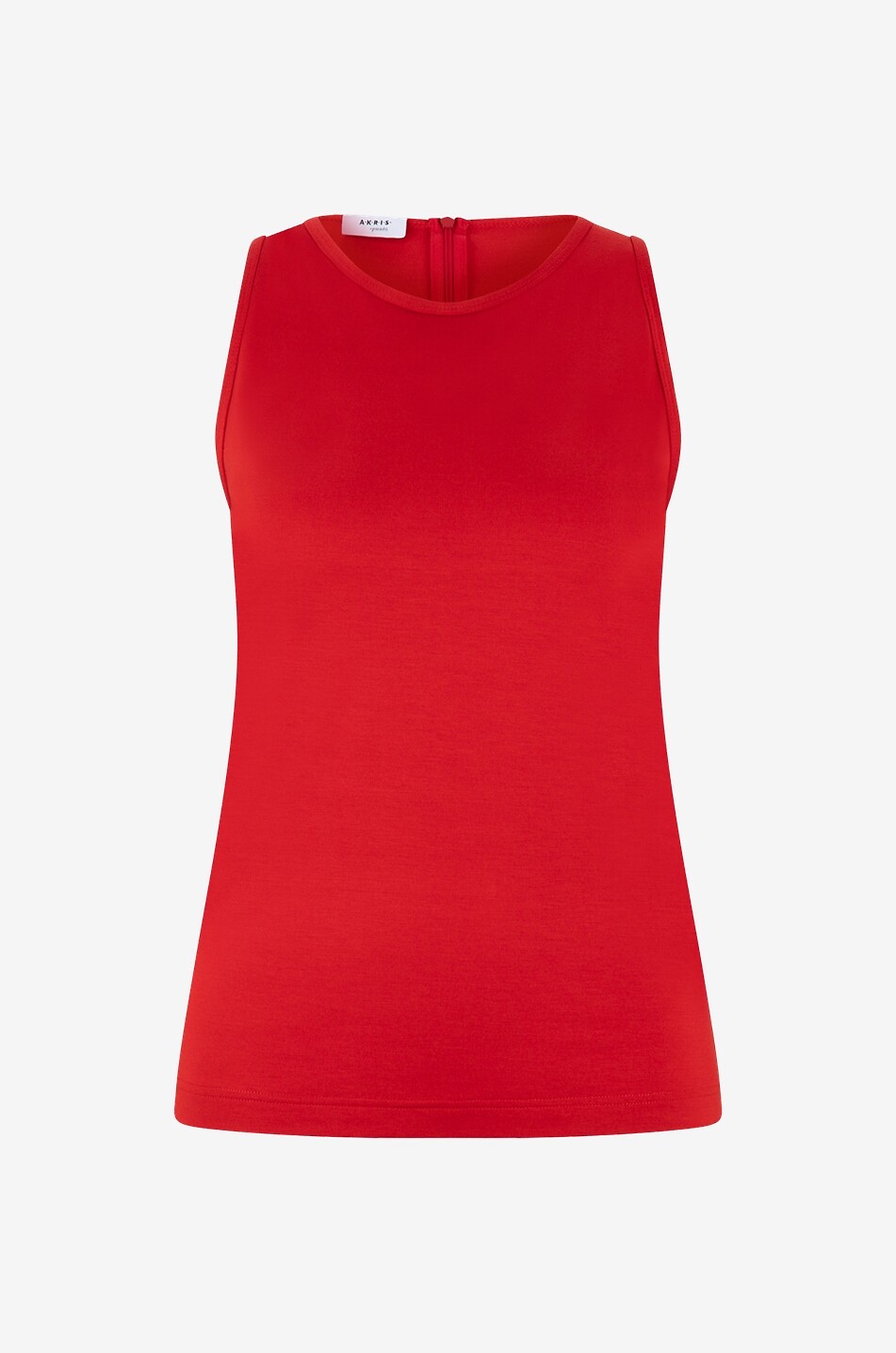 Zipped modal stretch tank top
