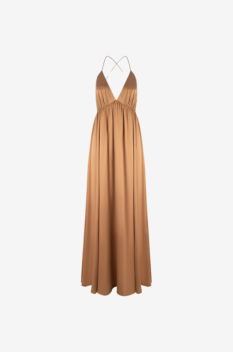 Langes Trägerkleid aus Seide Silk Slip