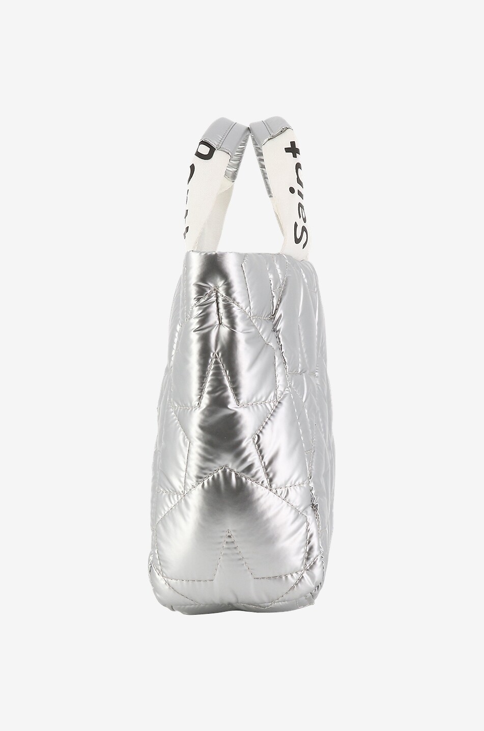 MC2 SAINT BARTH Shopper aus gestepptem Metallic-Nylon Puffer Damen SILBER 4