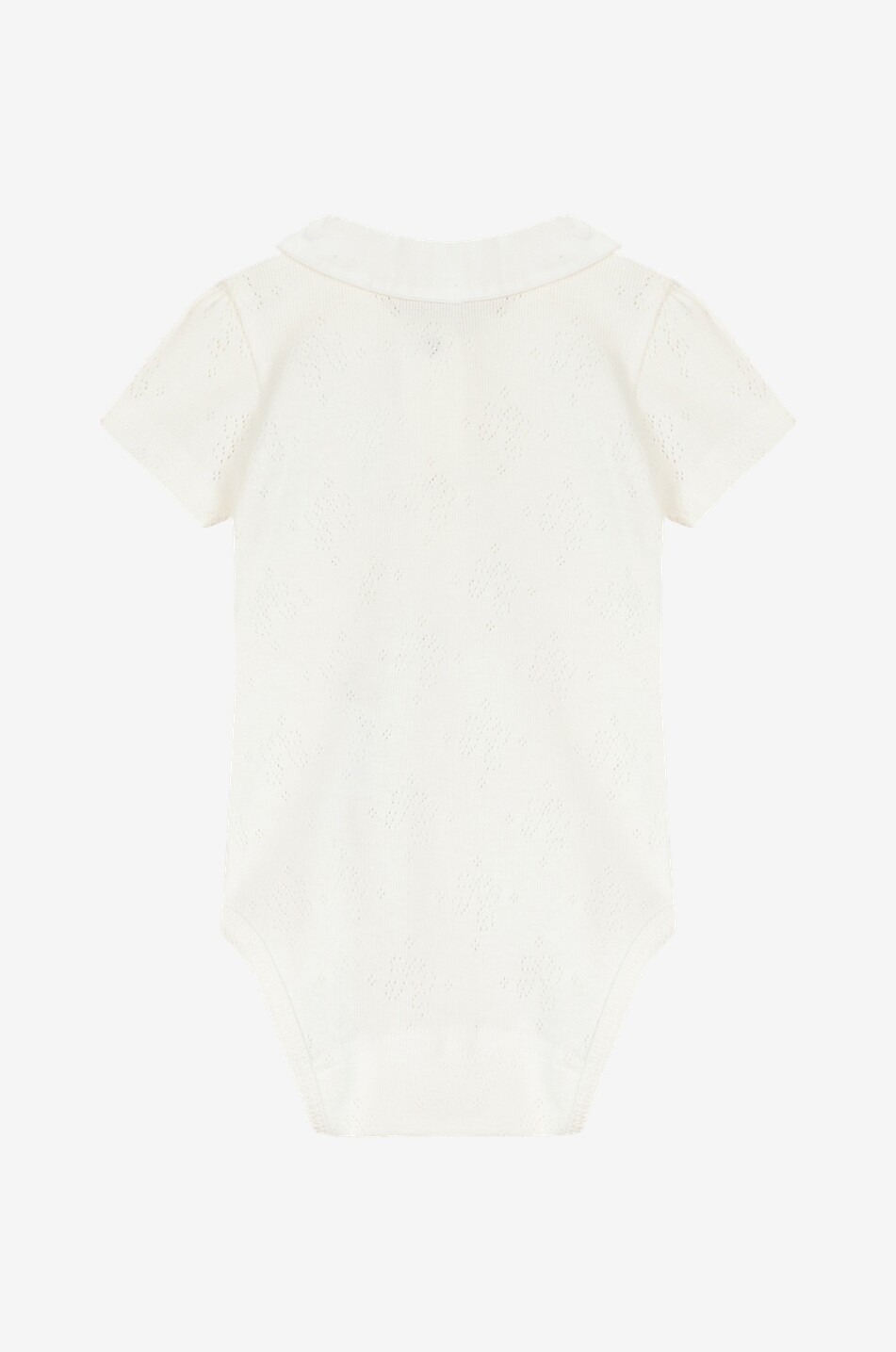 TARTINE ET CHOCOLAT Baby-Kurzarm-Body aus Bio-Baumwolle mit Lochmotiv Baby CREMEFARBEN 2