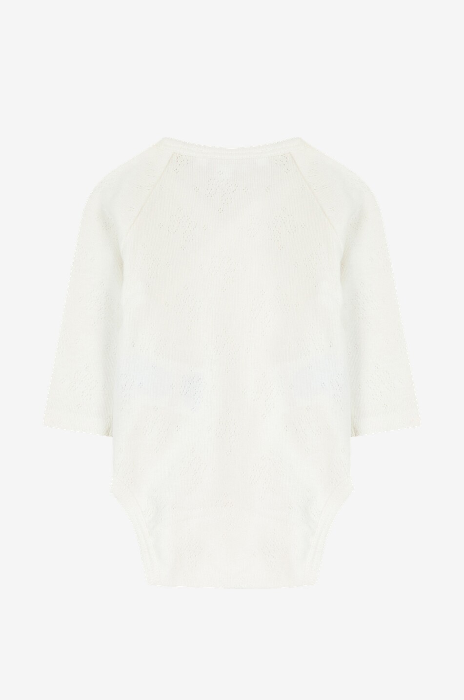 TARTINE ET CHOCOLAT Long-sleeved wrap baby bodysuit with openwork pattern Baby EGGSHELL 2