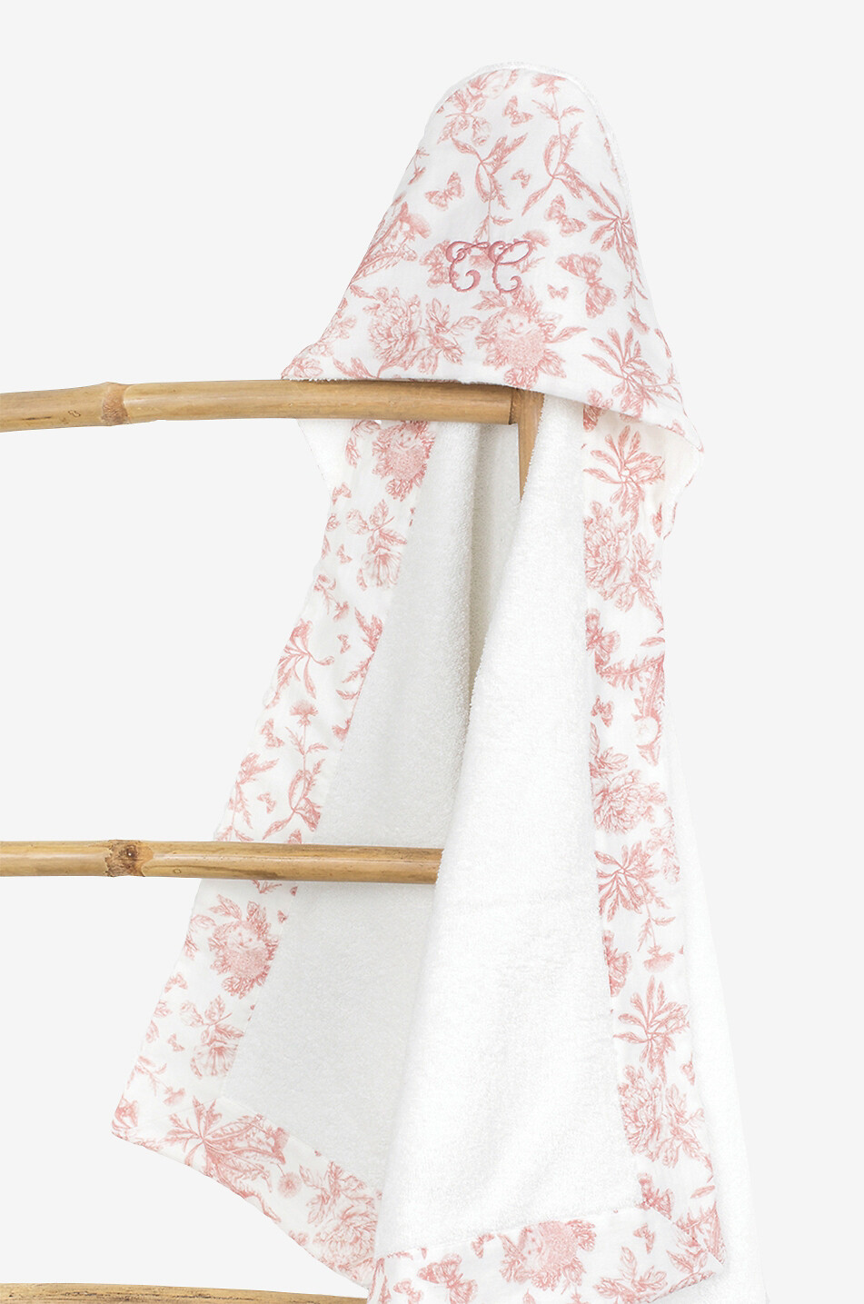 TARTINE ET CHOCOLAT Cape de bain bébé imprimée Toile de Jouy Bébé ORANGE CLAIR 3